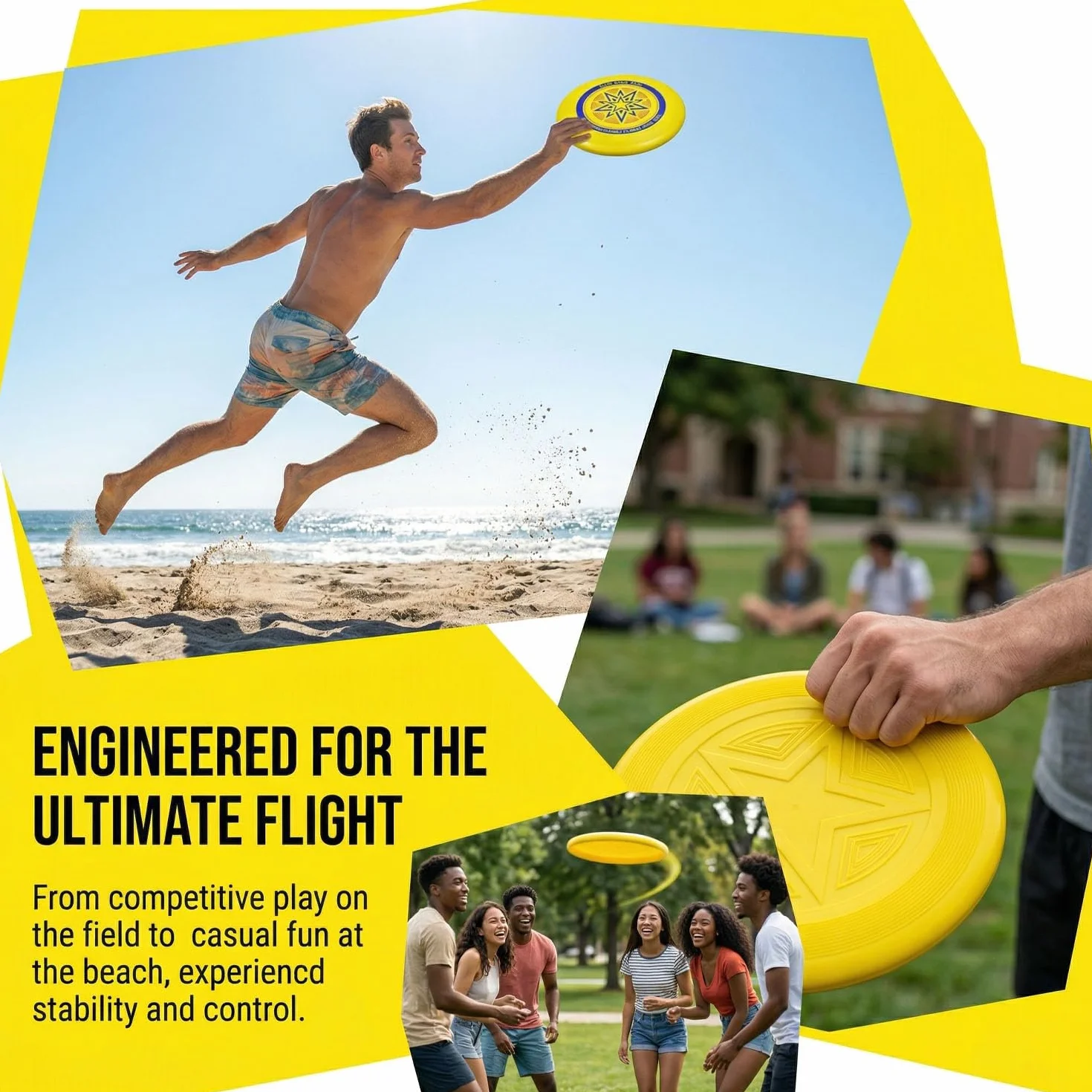Eurodisc 175g Ultimate Frisbee Disque Sportif de Lancer Professionnel