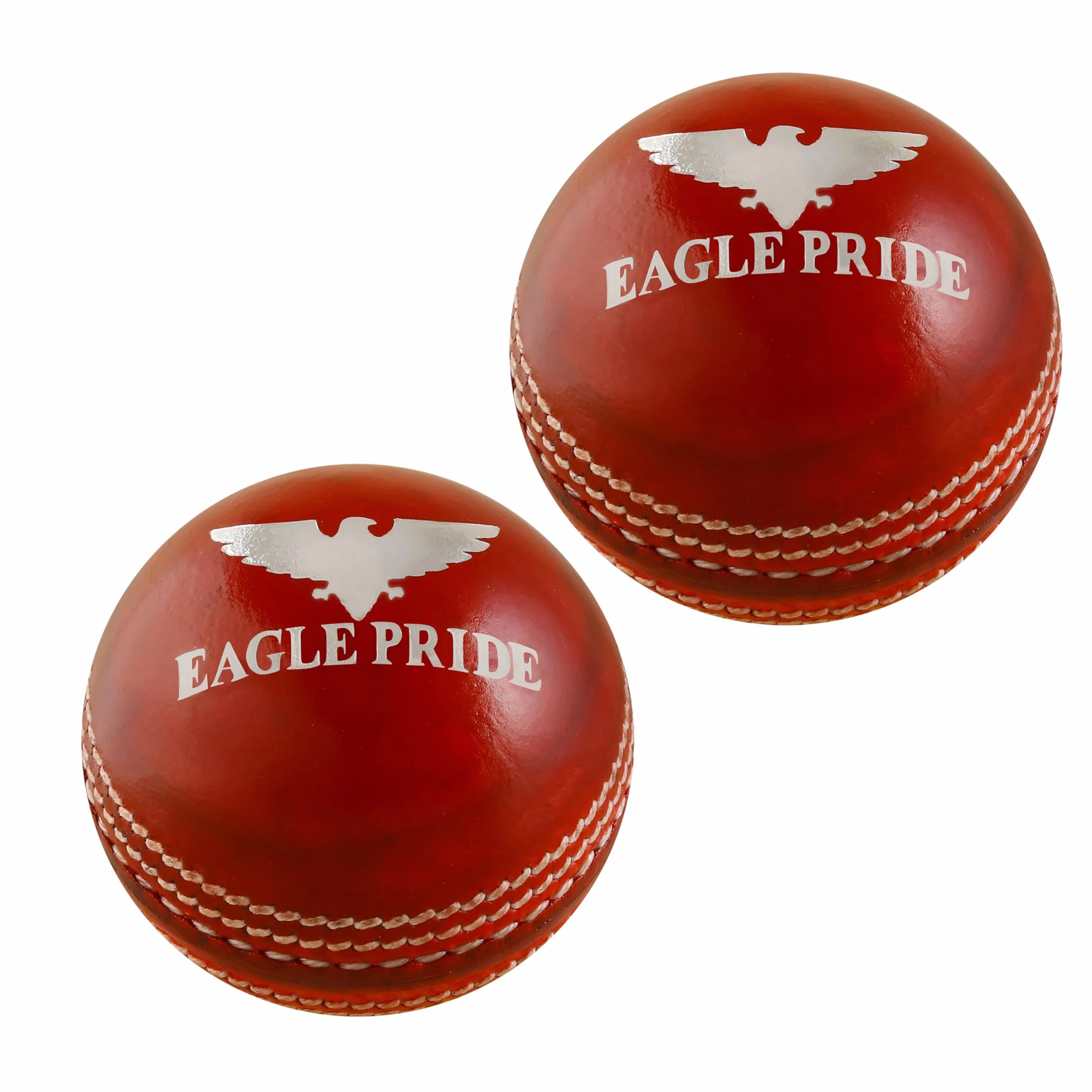 Balles de cricket rigides en cuir pour club, entraînement, matchs de test, jeux T20 cousus à la main, cuir tanné poli, balles de cricket County Cricket Crown Match Rouge, blanc (156 g)