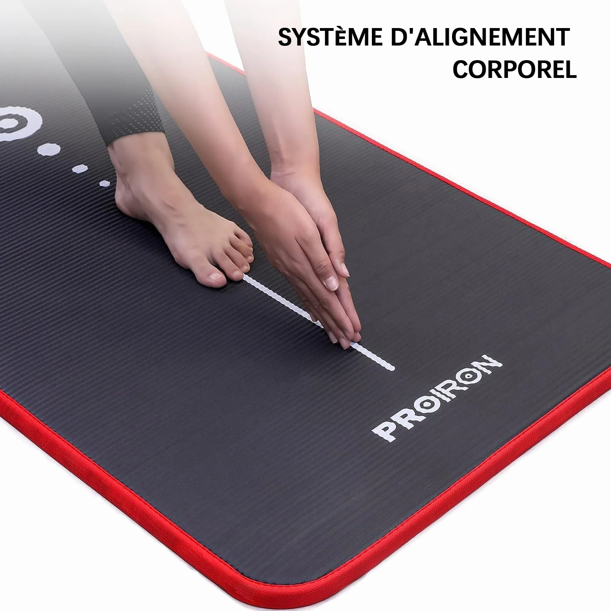 PROIRON Tapis de Yoga Epais 10MM Antidérapant Fitness Gymnastique