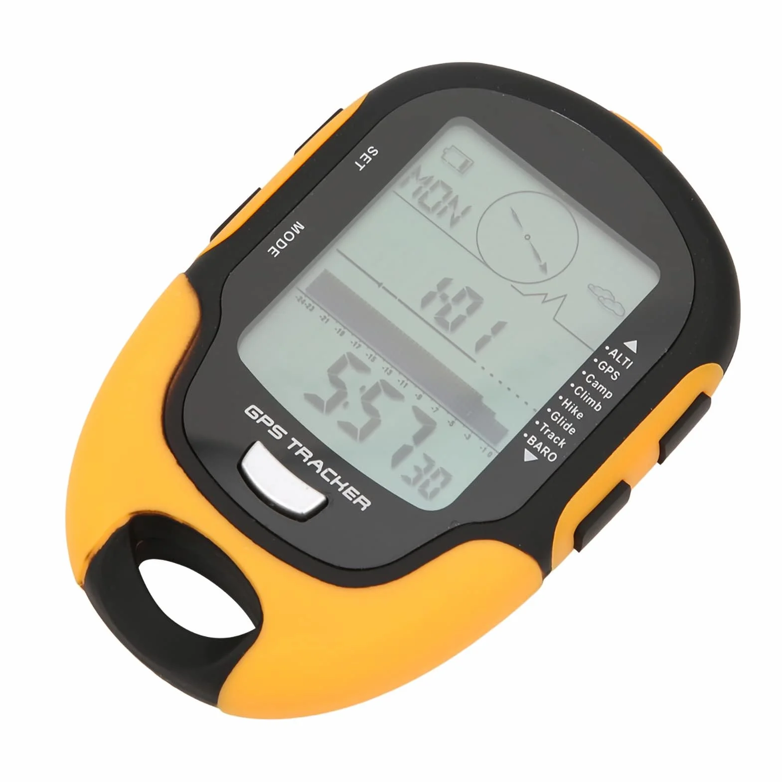 Agatige GPS Navigation Tracker IPX4 Altitude Meter Portable Handheld Digital Baromètre Numérique Rechargeable USB Randonnée Chasse