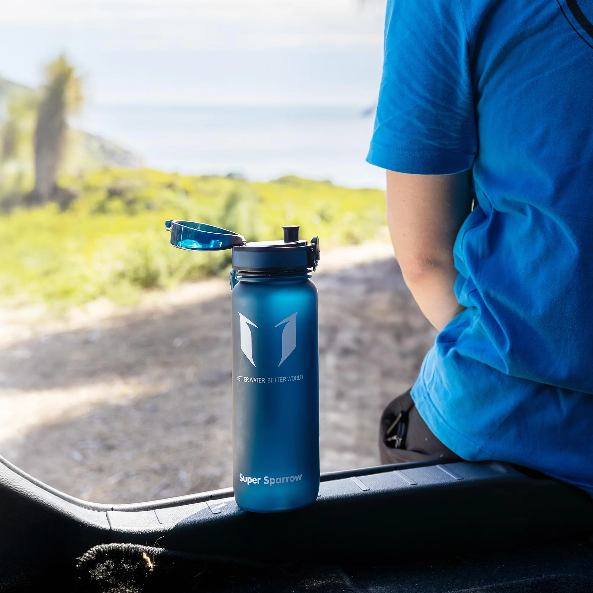 Super Sparrow Bouteille d'eau Gourde sans BPA 350ml 500ml 750ml 1000ml Sport Randonnée