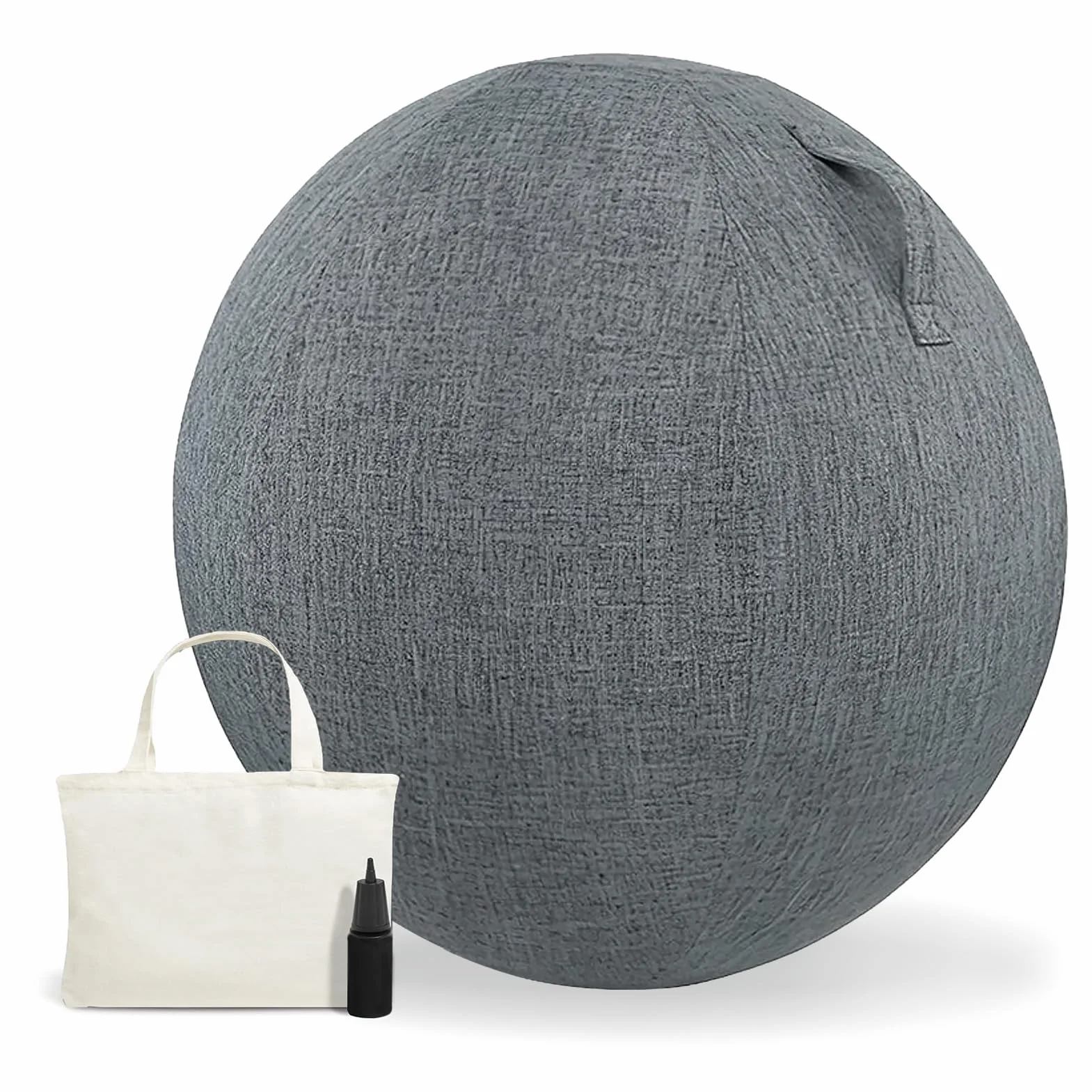 Housse de protection pliable 65 cm gris foncé pour ballon de fitness