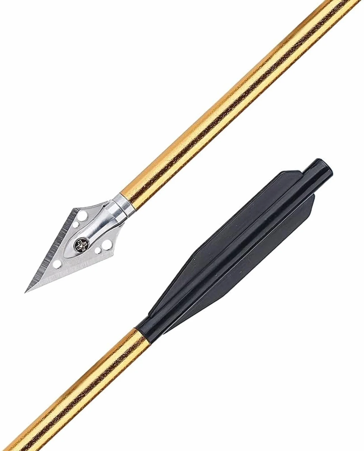 Flèches d'arbalète en Aluminium 6,3 Pouces Paquet de 24 pour Tir à la Cible et Chasse