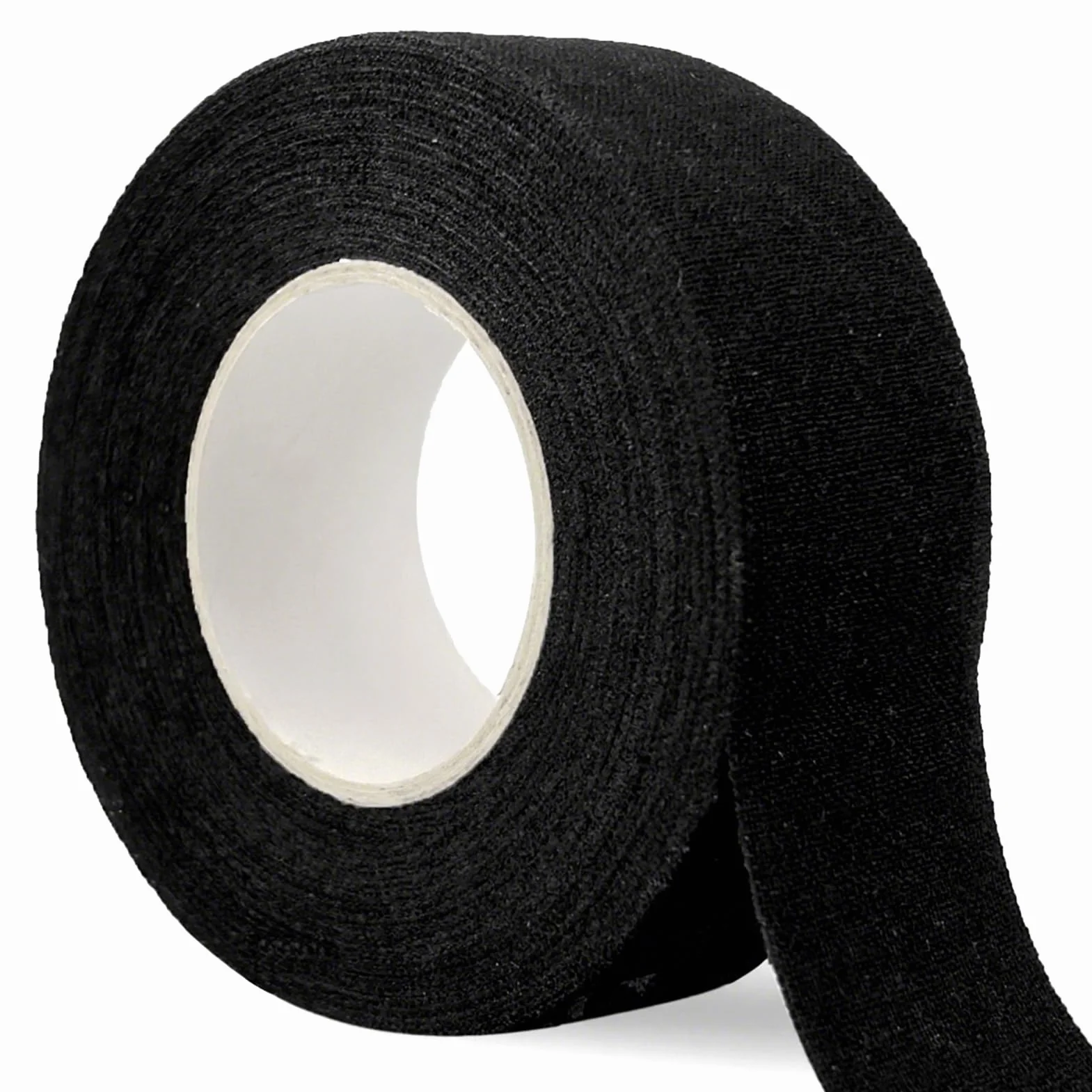 Ruban de Hockey Grip Tape 2.5cm x 10m Autocollant Antidérapant pour Raquette de Badminton (Noir)