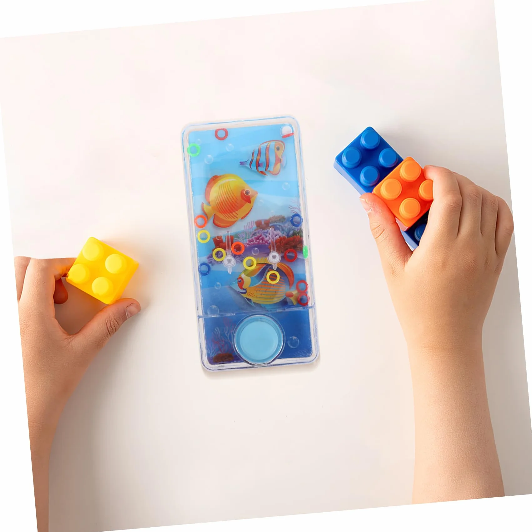 BESPORTBLE 2 Pièces Jeux Eau Anneaux pour Garçon Fille Intellectuels Amusants Jeu Adresse Aquatique Portable
