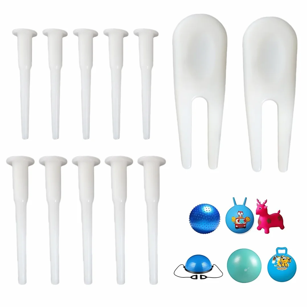Kit de 10 Remplacement Bouchon Ballon d'exercice Adaptateur Prise d'air Yoga Fitness