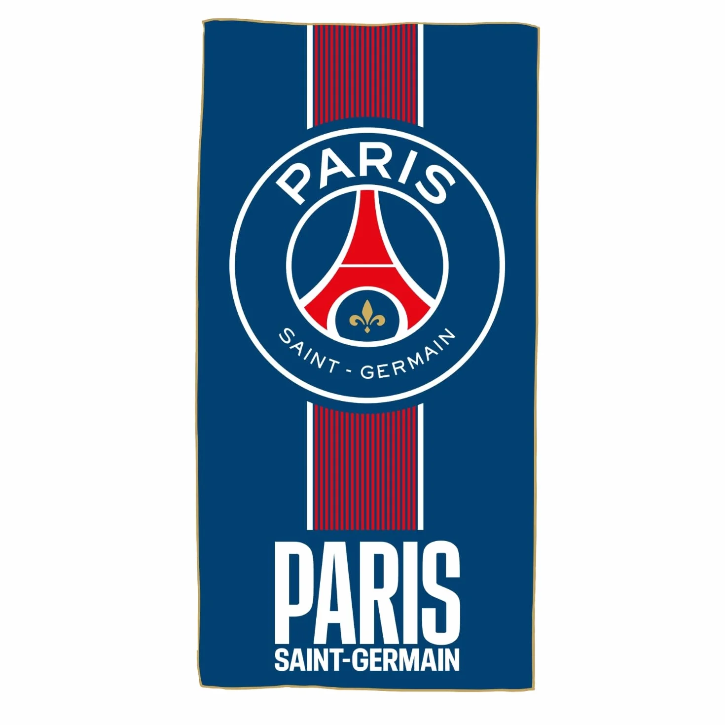 Serviette de Bain et de Plage OMYDREAM PSG Prince 70x140 cm Microfibre Oeko-TEX Bleu