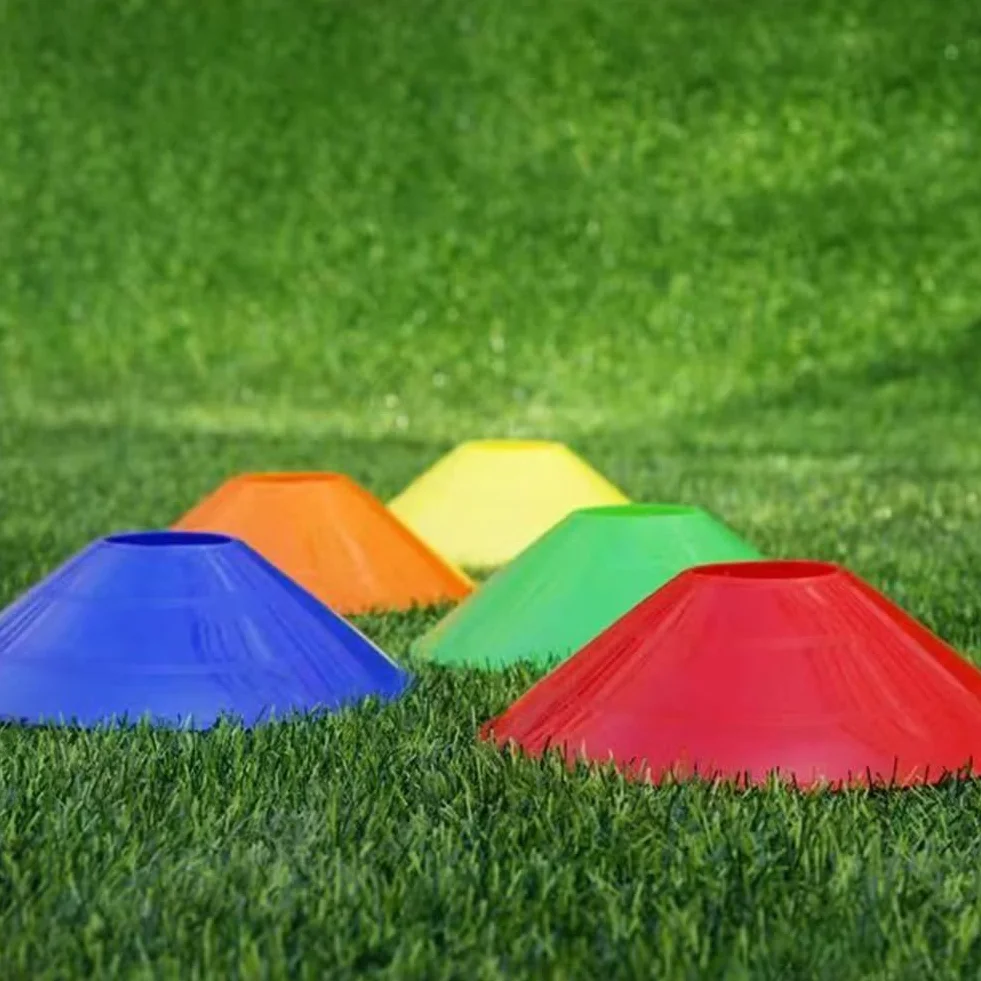 Cônes de Marquage Football, 20 Pièces avec Sac en Filet, Entraînement Sport