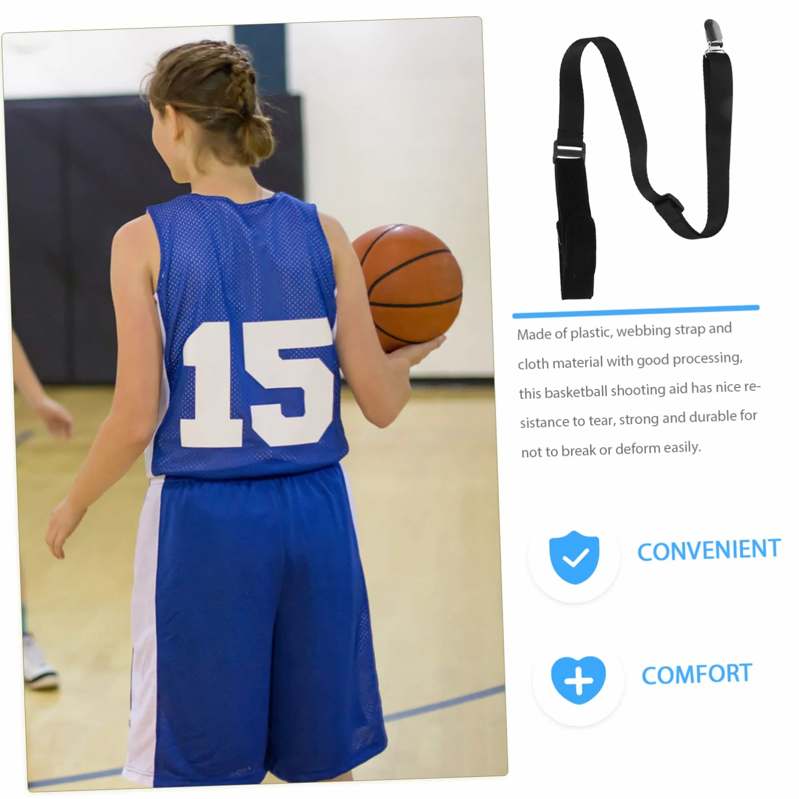 Ball Guide pour Main de Basket-Ball Accessoire Entraînement Sangle