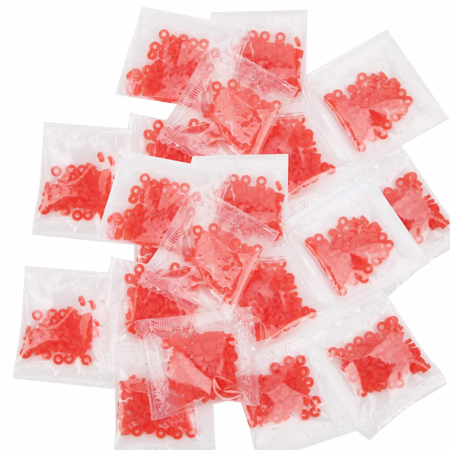Bandes en Caoutchouc pour Pêche au Gros Match 9000 pièces Rouge Durable Élastique Fort
