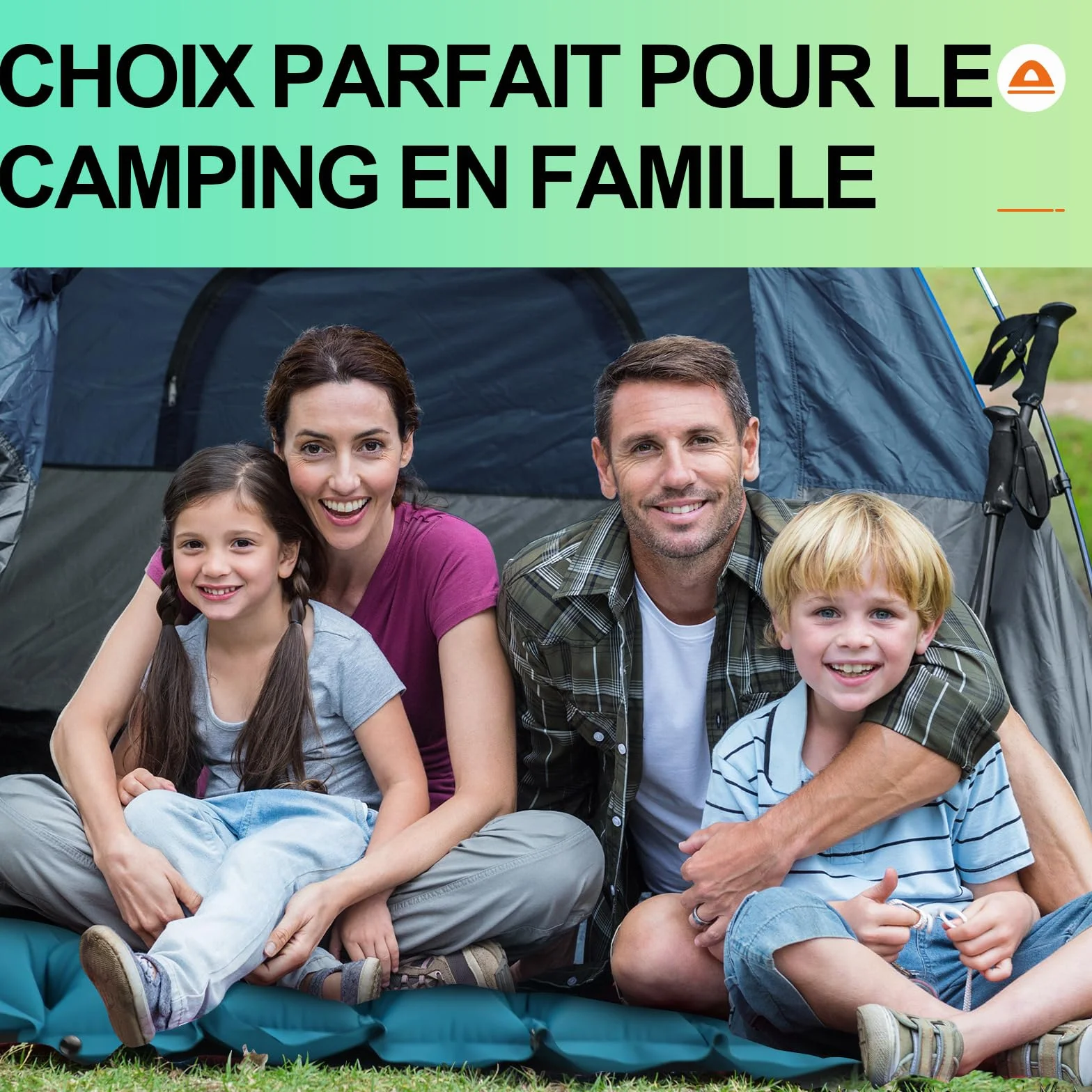 Matelas de Camping Autogonflant Ultraléger avec Pompe à Pied Portable pour Randonnée