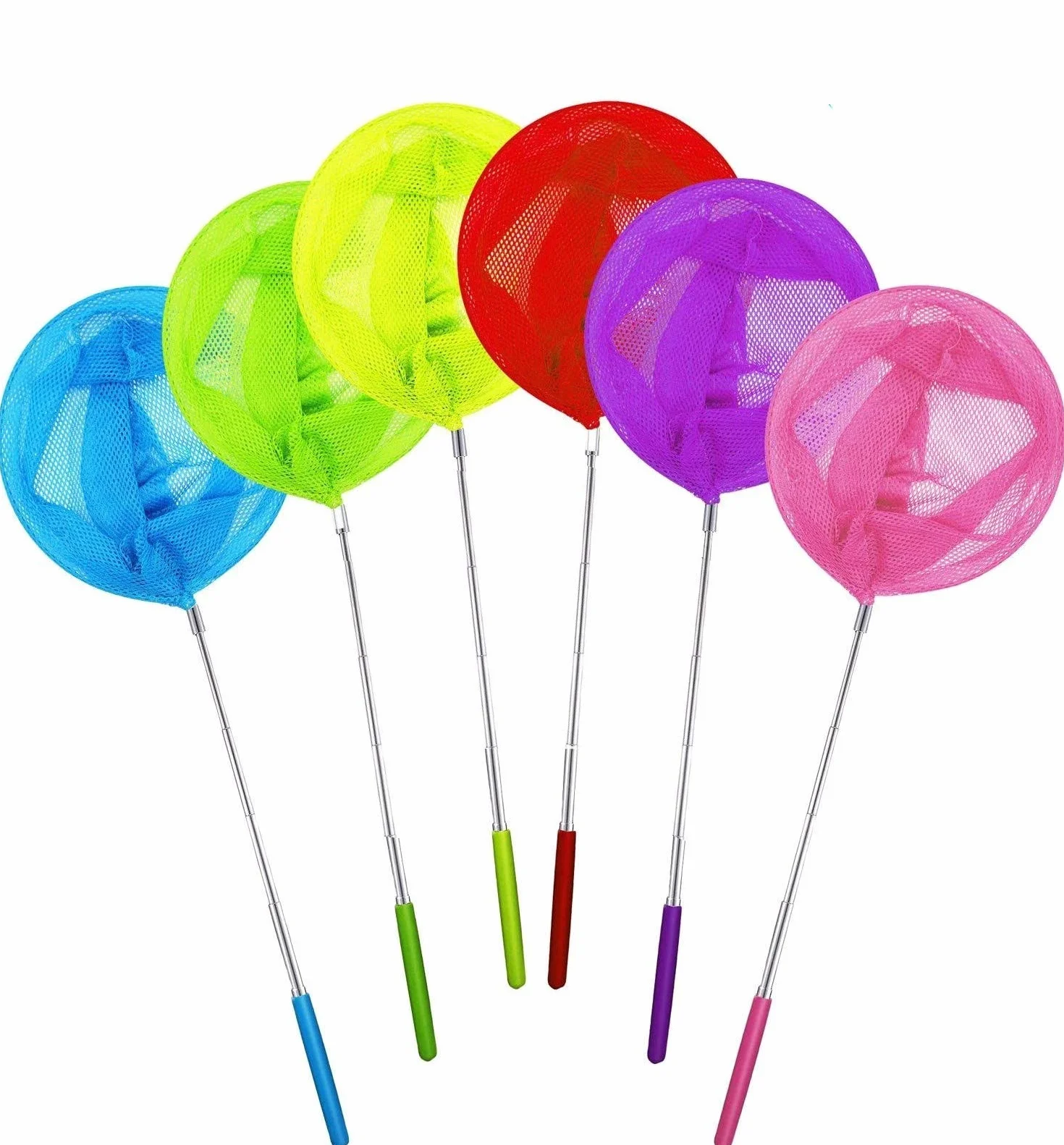 Filet Papillon Télescopique Extensible 37-86 cm 6 Pièces pour Enfants Chasse aux Insectes