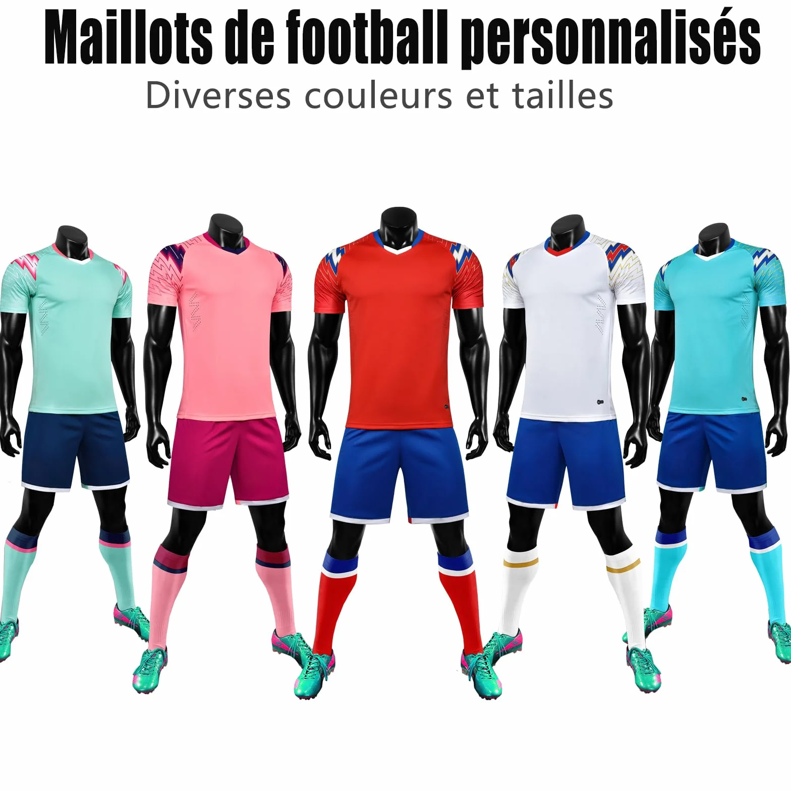Maillot de Football Personnalisé Manches Courtes Respirant Enfants