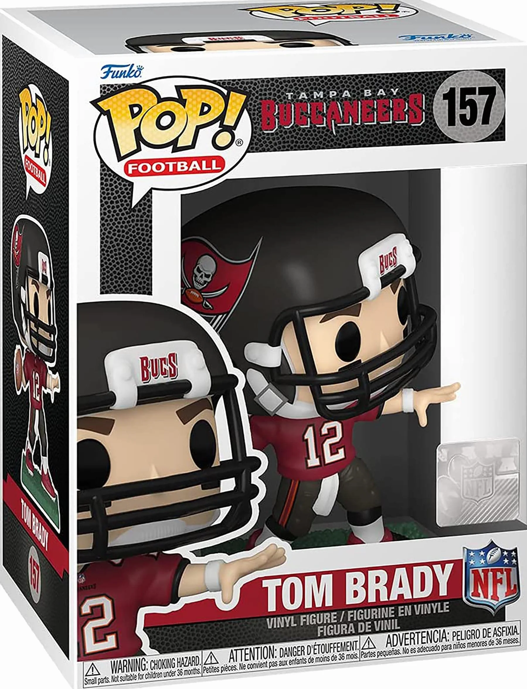 Funko Pop! NFL: Bucs - Tom Brady (Home Uniform) Figurine en Vinyle à Collectionner