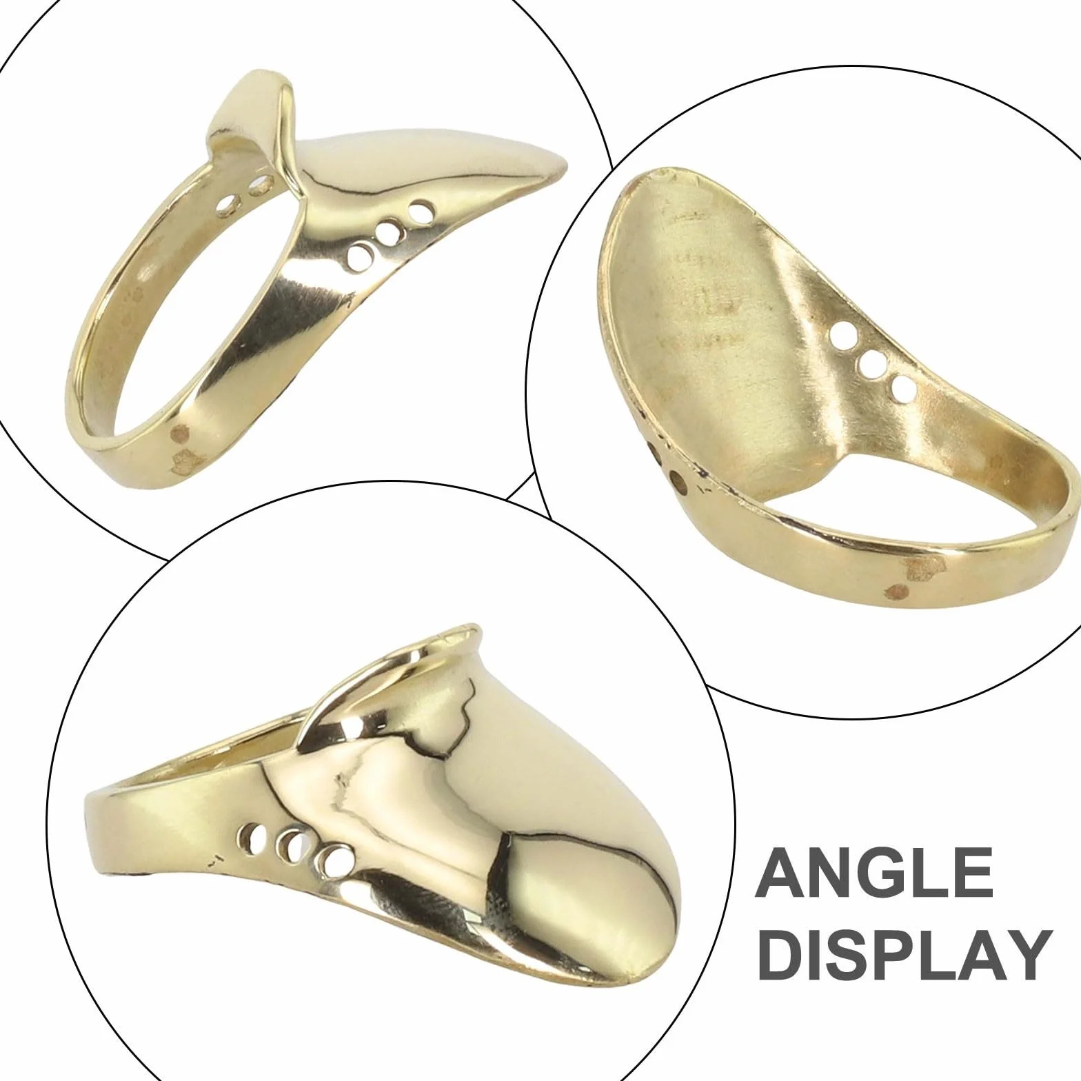 Pouce en laiton pour anneau d'arc traditionnel 18-24 mm (24#) protection doigts chasse extérieur