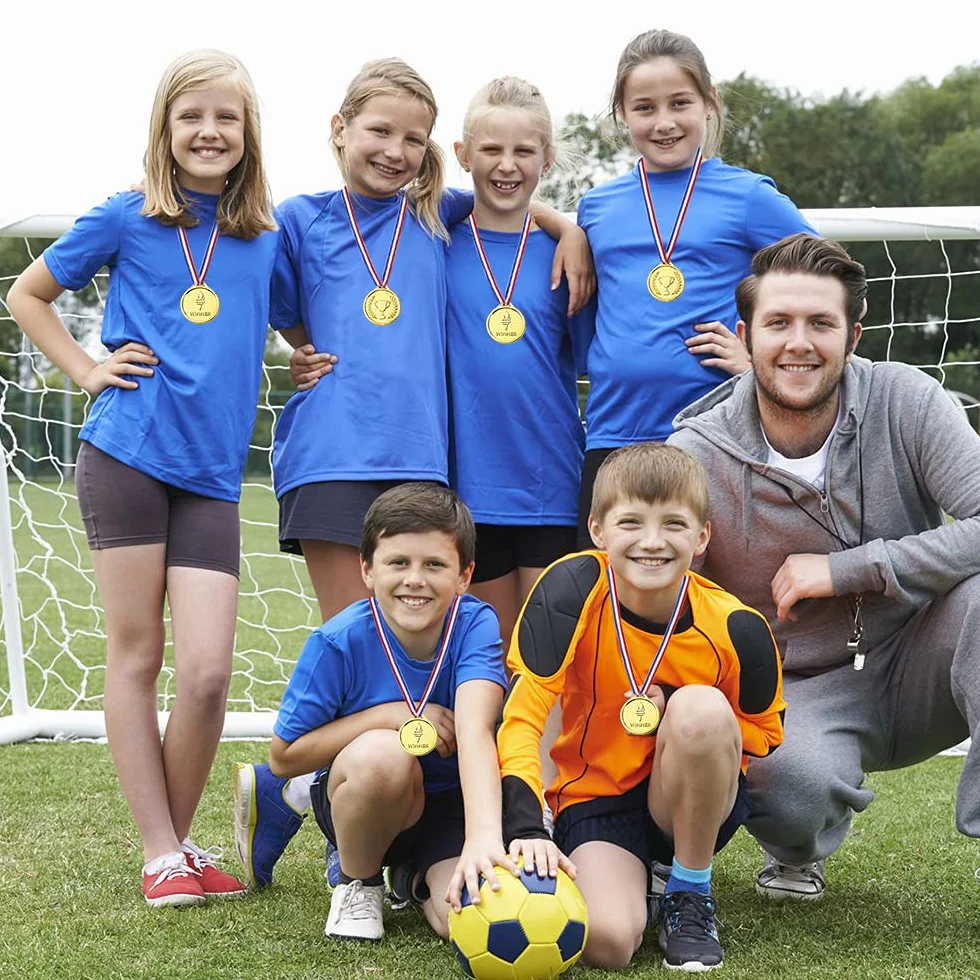 Médailles Enfants Or en Plastique 100 Pièces pour Compétition Sport Day