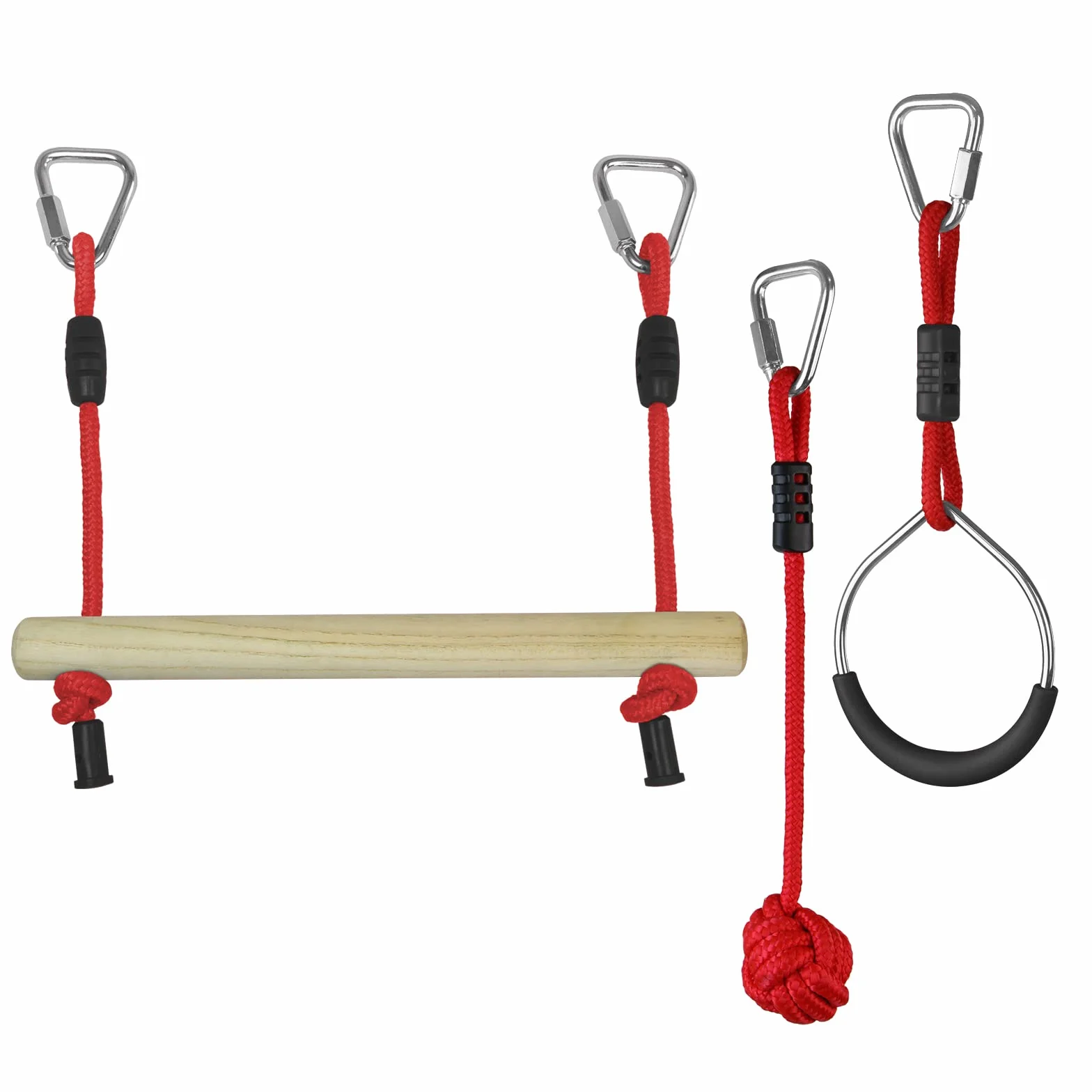 ALPIDEX Ninja Parcour Slackline Set 15 m Jeunes Adultes