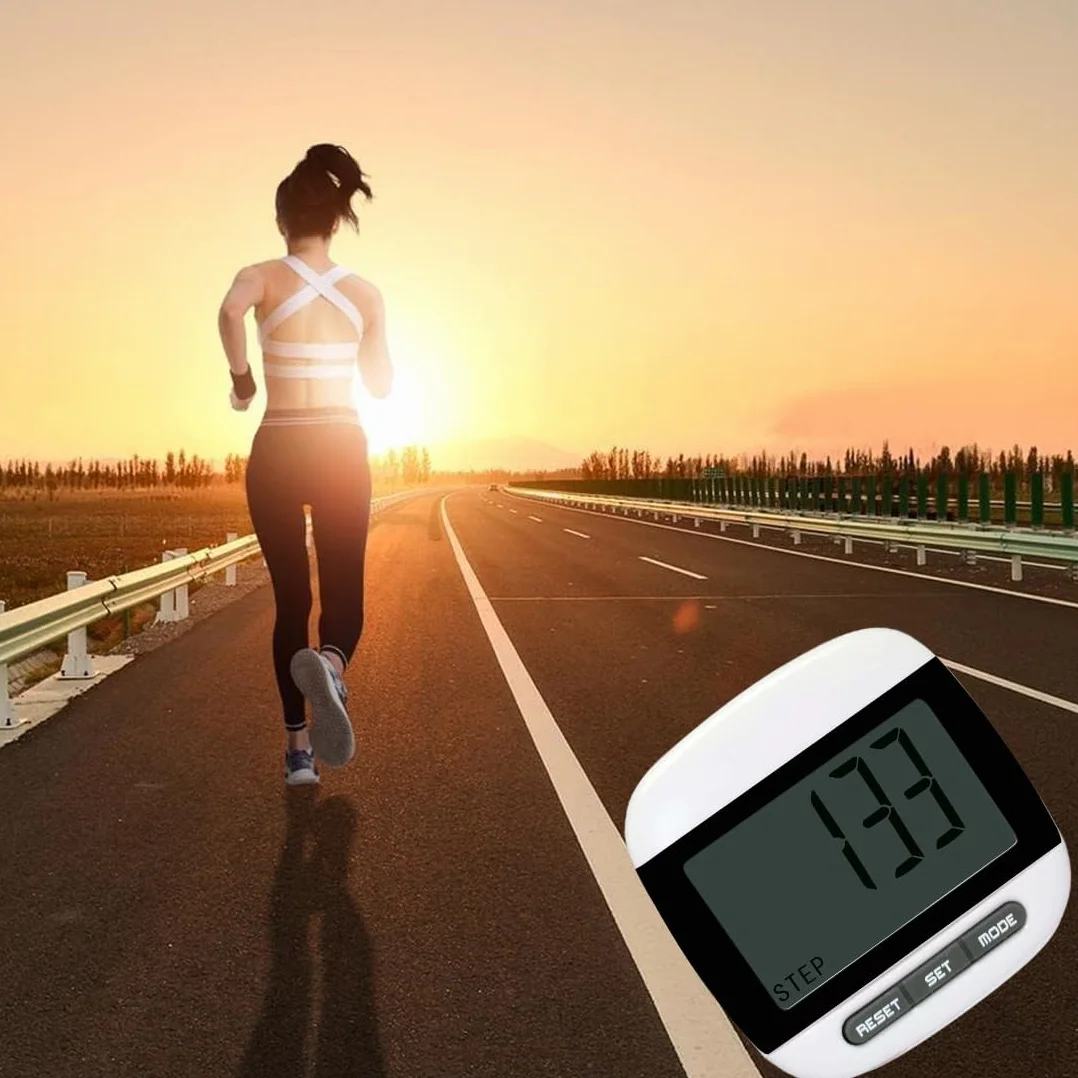 Podomètre 3D pour la Marche, Compteur de Pas avec Clip, Bracelet Podomètre Multicolore