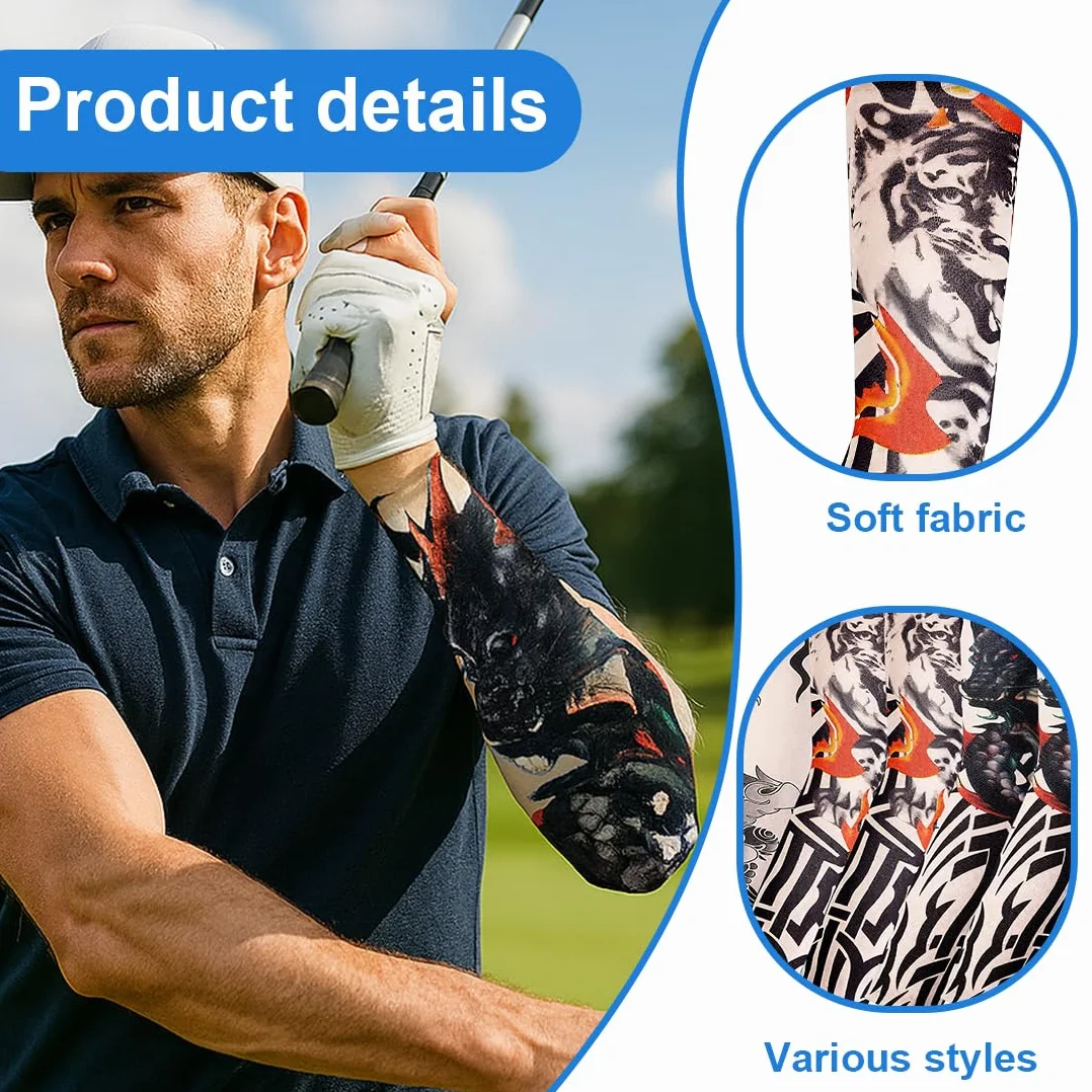 Black Myth: Goku Gaming Arm Protectors 6-Piece UV Sun Protection