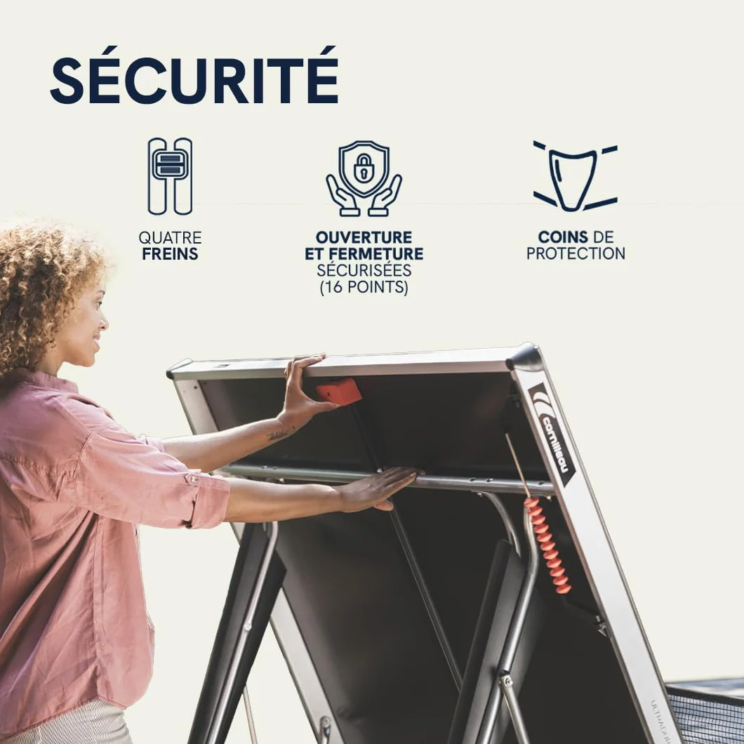 Cornilleau 500X Table de Ping Pong d'Extérieur Loisir 6mm Bleu Noir