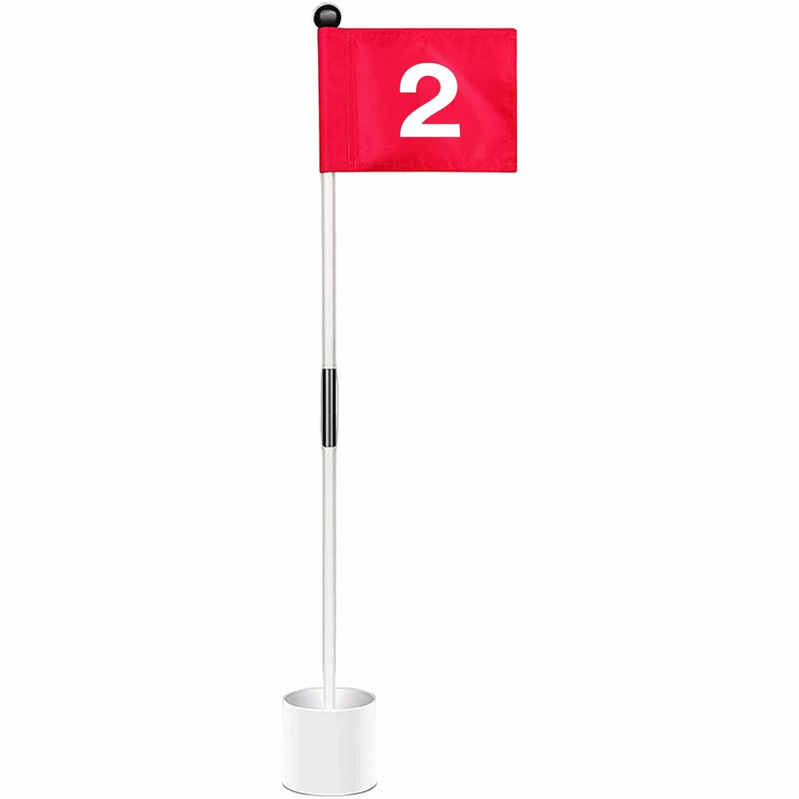 Trous Golf Drapeaux Goupille Double Face pour Cour Accessoires Golfeur Pratique Jardin Cadeau Amateurs