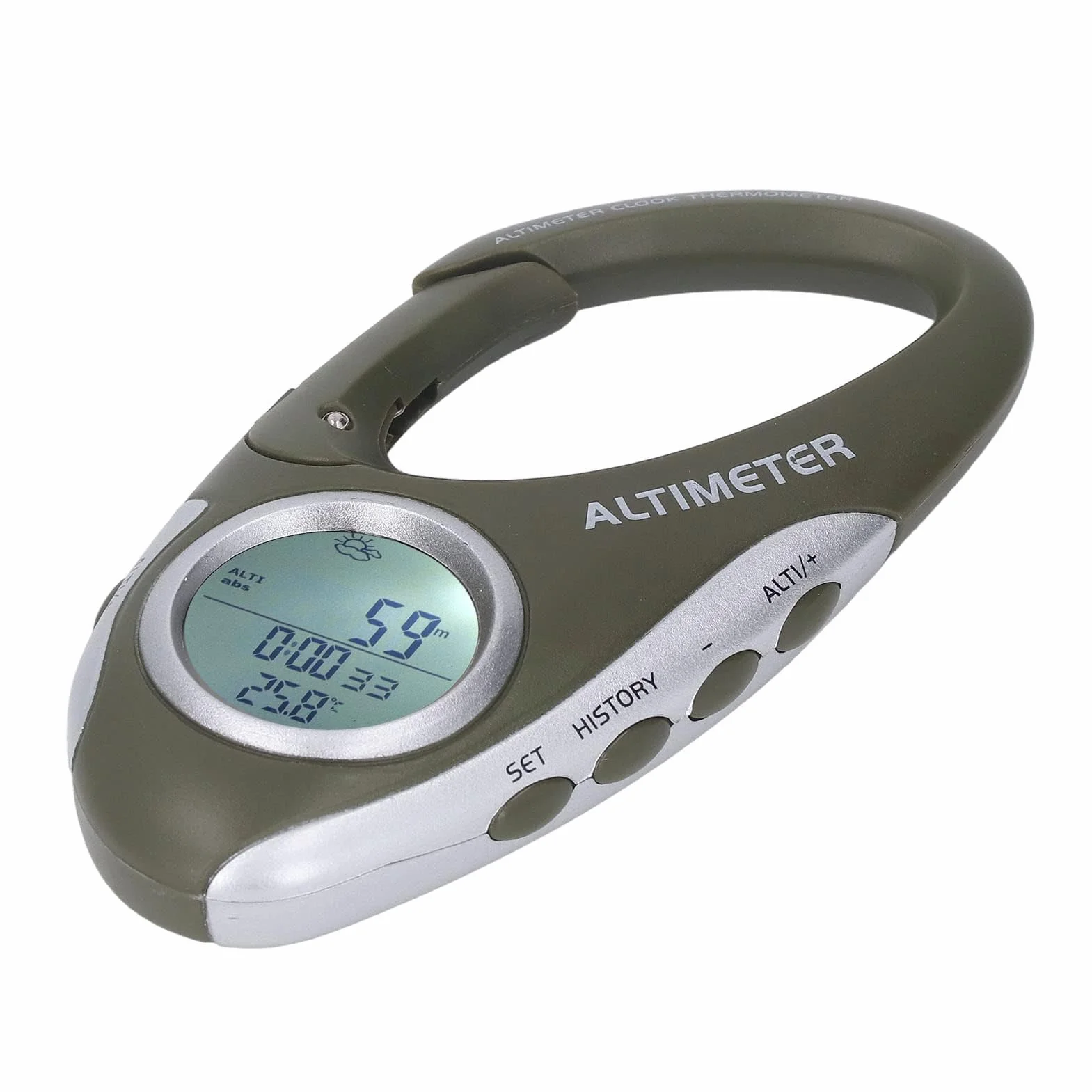 Altimètre Numérique Portable avec Boussole et Rétroéclairage