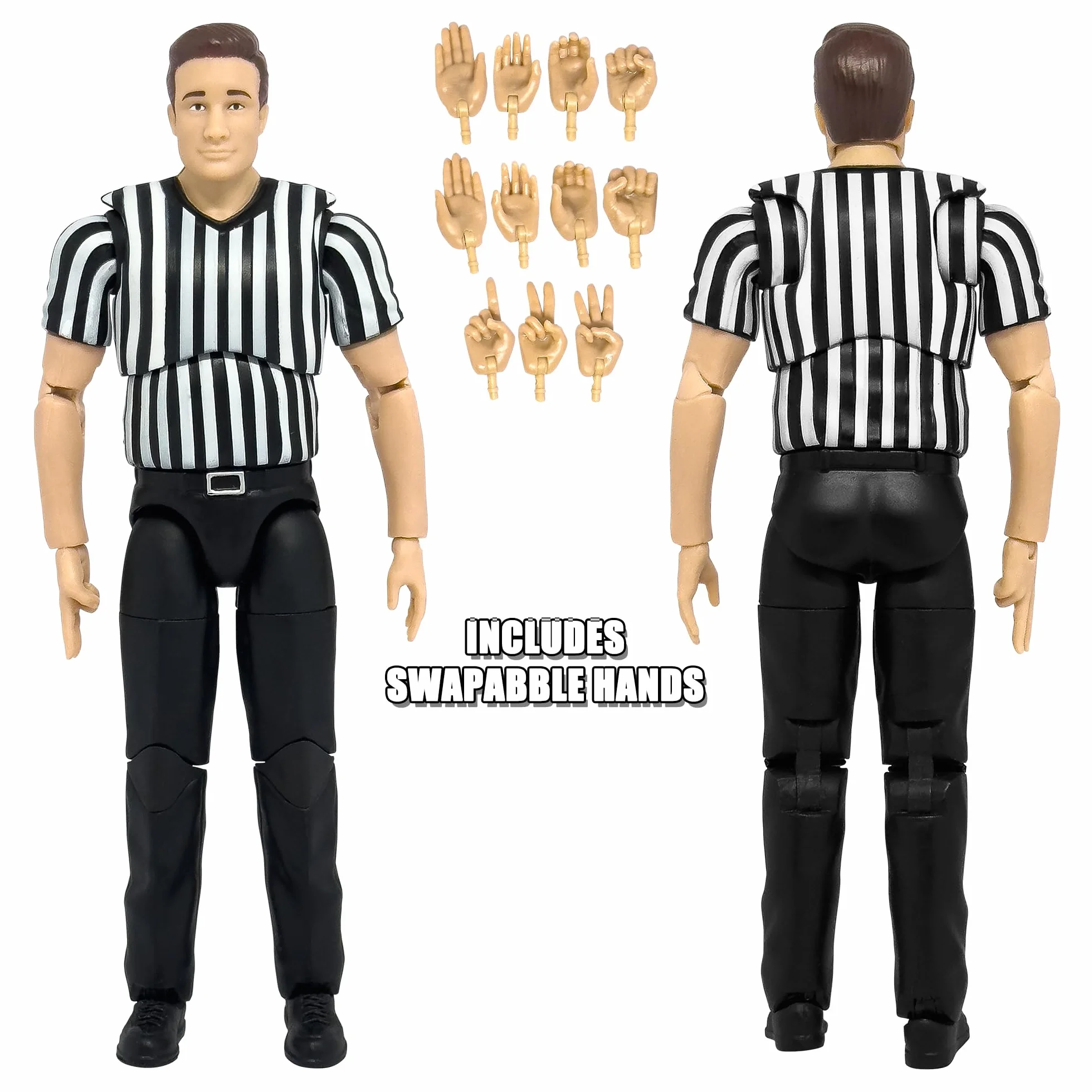 Figures Toy Company Arbitre ultime figurines lutte WWE articulation luxe