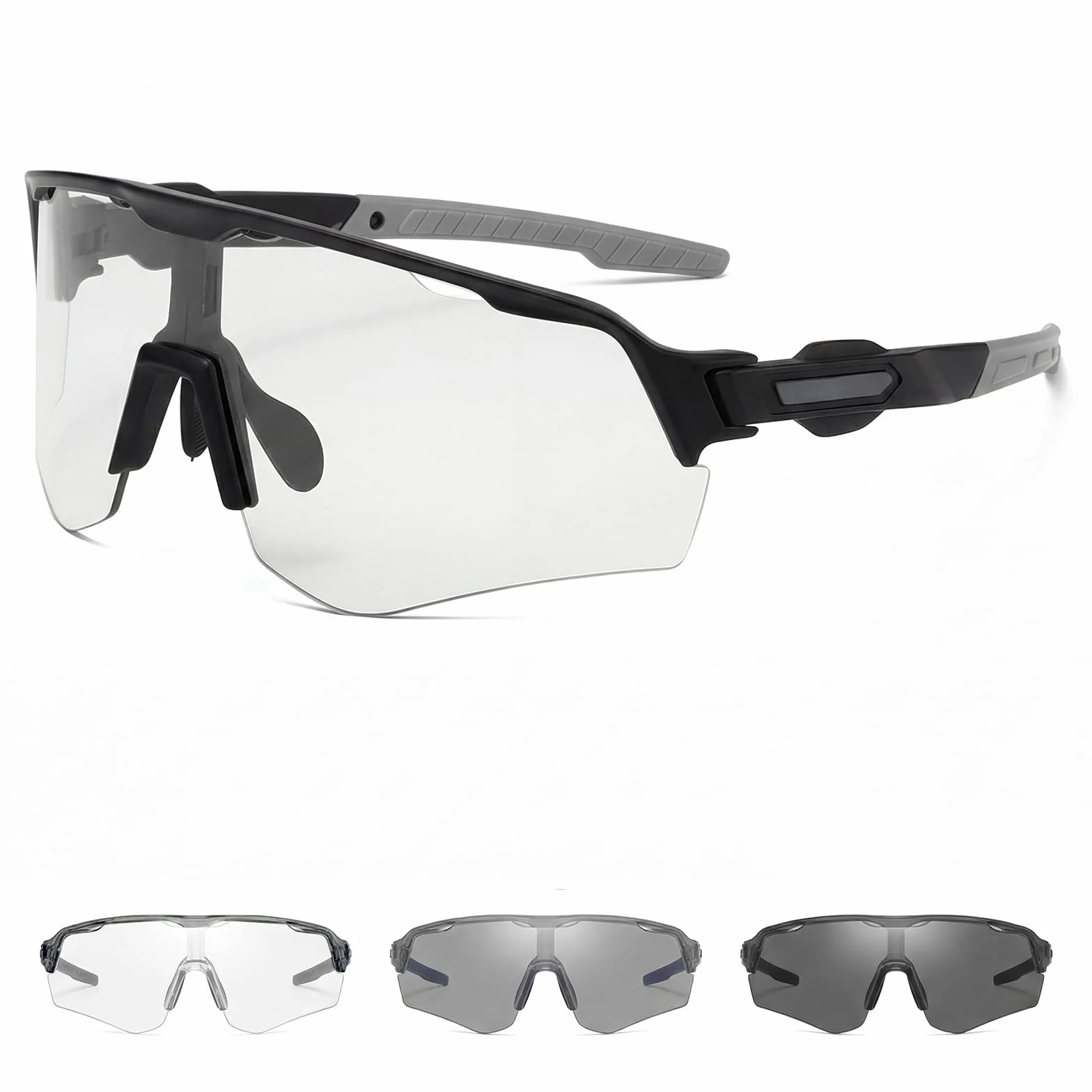 Lunette de Cyclisme Photochromique UV400 Homme Femme pour Sport Outdoor