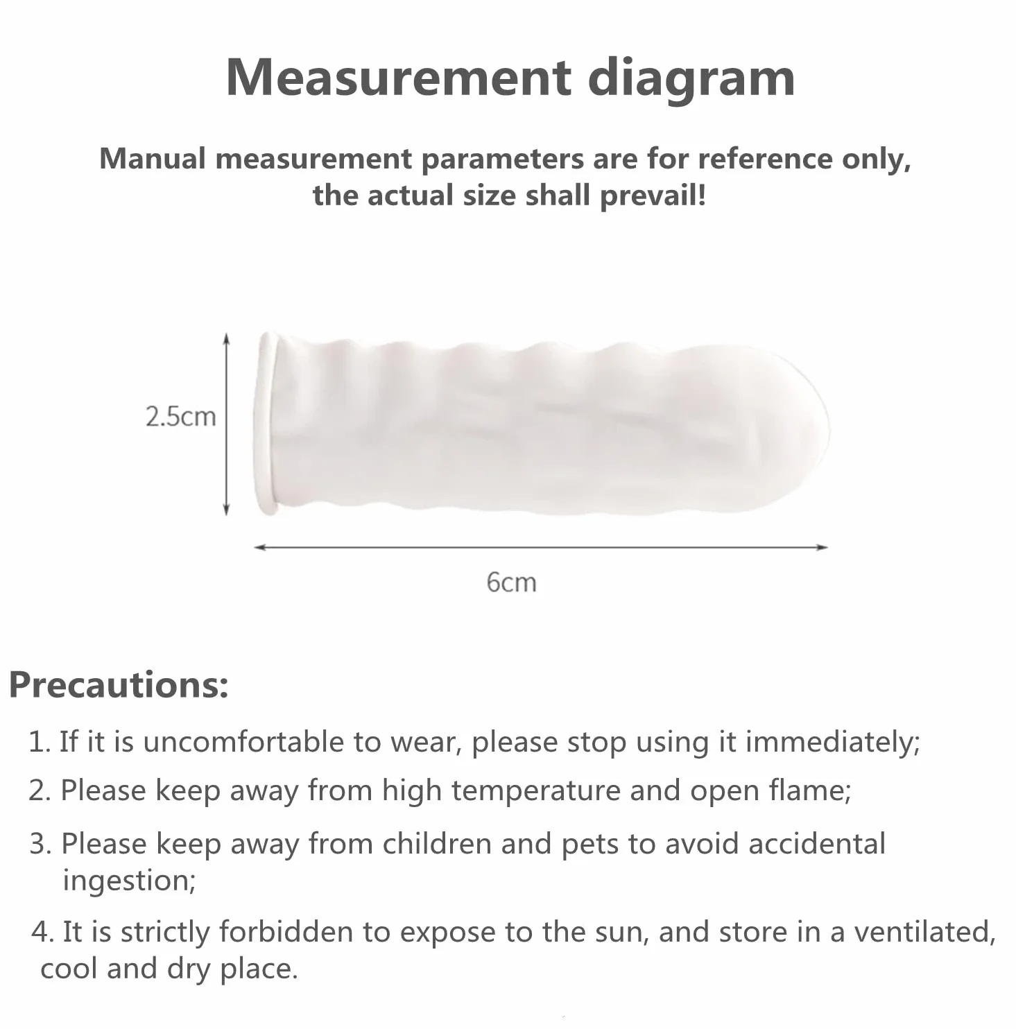 Doigtiers en Latex Couvre-Doigts Protecteur de Bout des Doigts pour Doigt Blessé Fissuré Nail Art DIY (Blanc)
