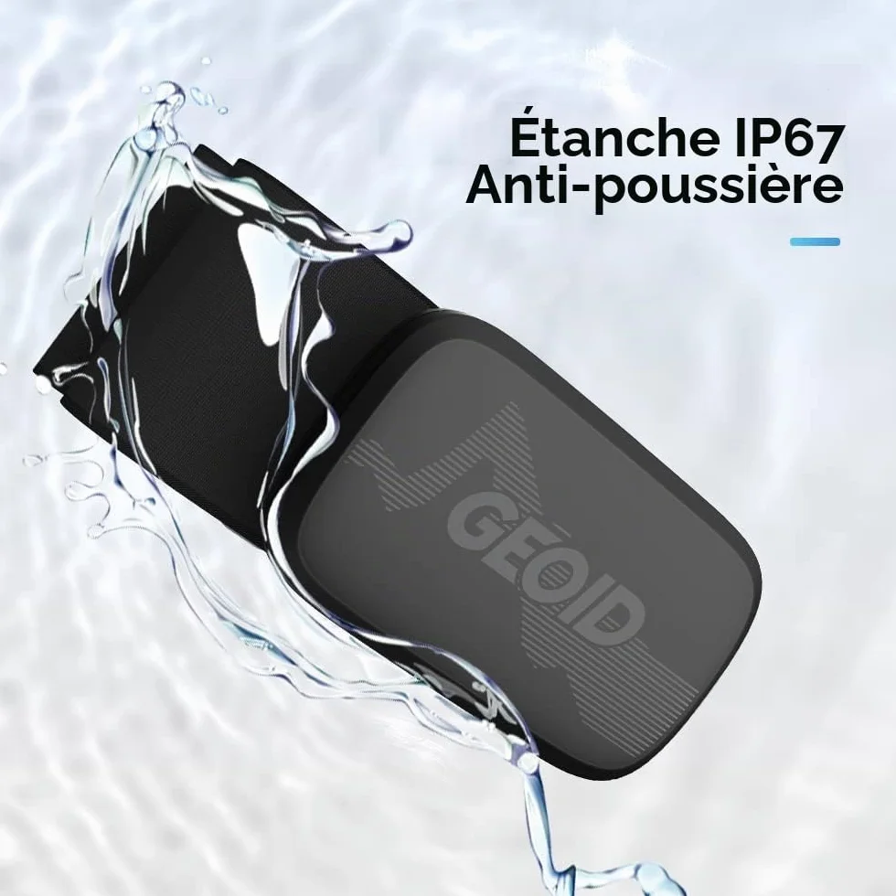 GEOID HS500 Moniteur de Fréquence Cardiaque Sangle de Poitrine Bluetooth 4.2 Ant+ IP67