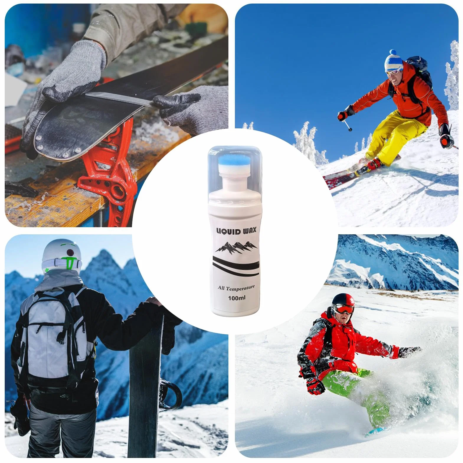 Lubrifiant Pour Ski Fart De Ski 100 Ml - Accessoire De Sports D'hiver Pour Glisse Sans Effort