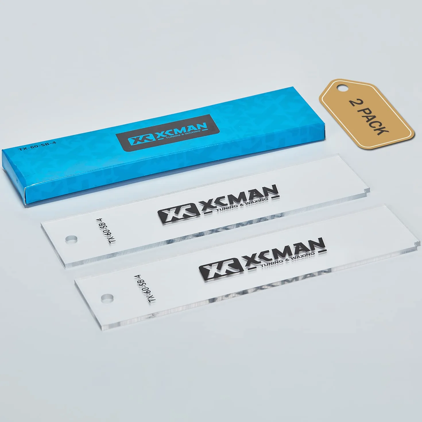 XCMAN Lot de 2 grattoirs en plastique pour skis alpins et snowboard
