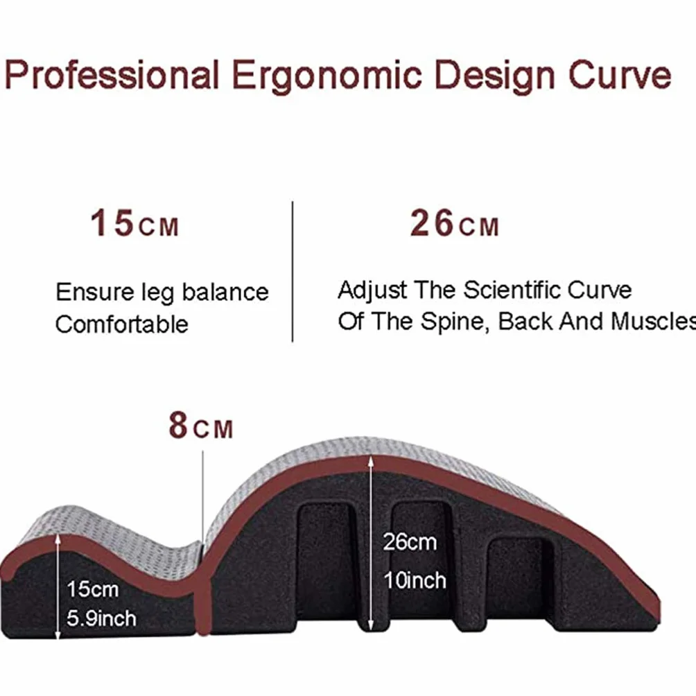 Pilates Arc Spine Corrector Back Stretcher Foam Wedge