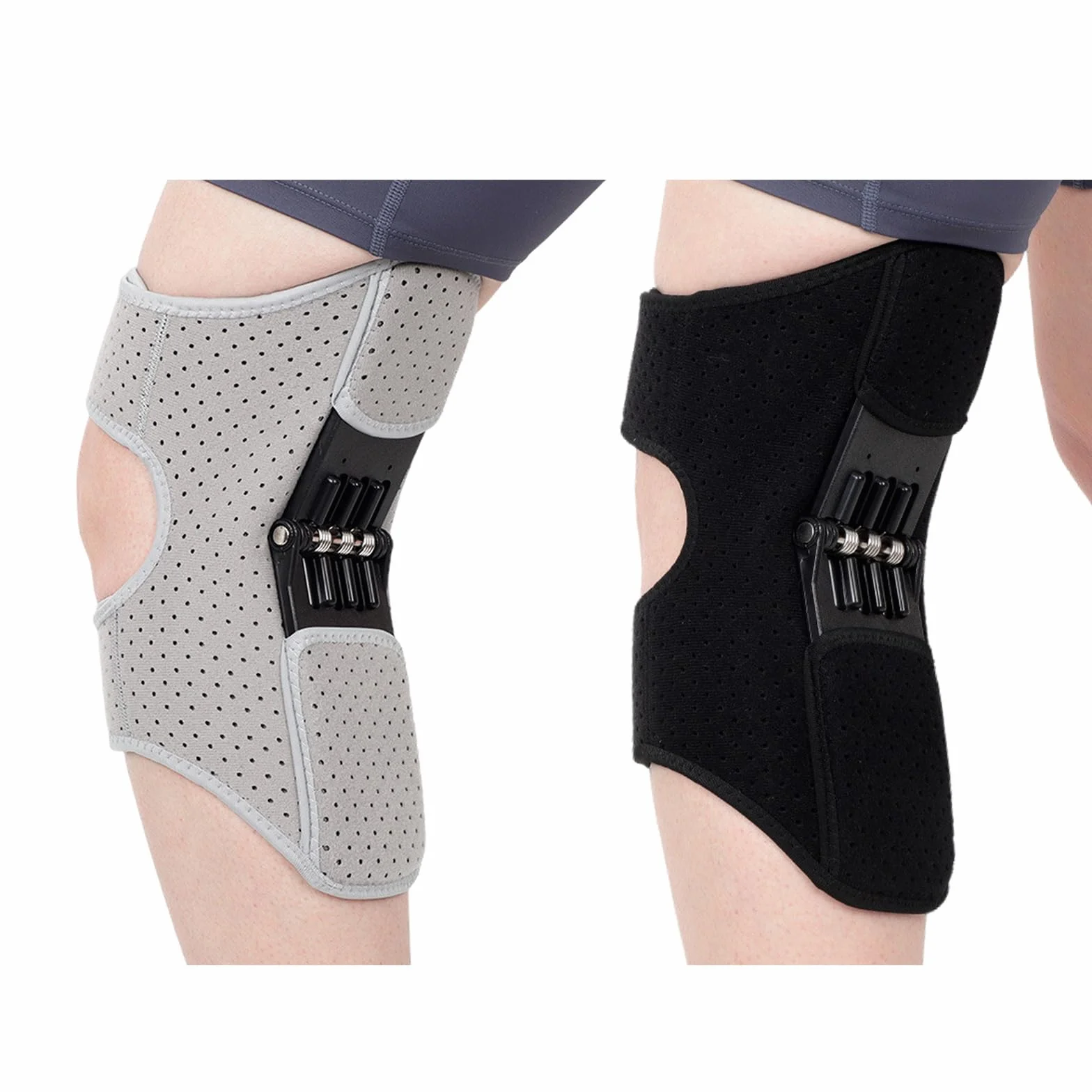 PURPLELILY Genouillère multifonctionnelle pour le sport avec ressorts de rebond puissants