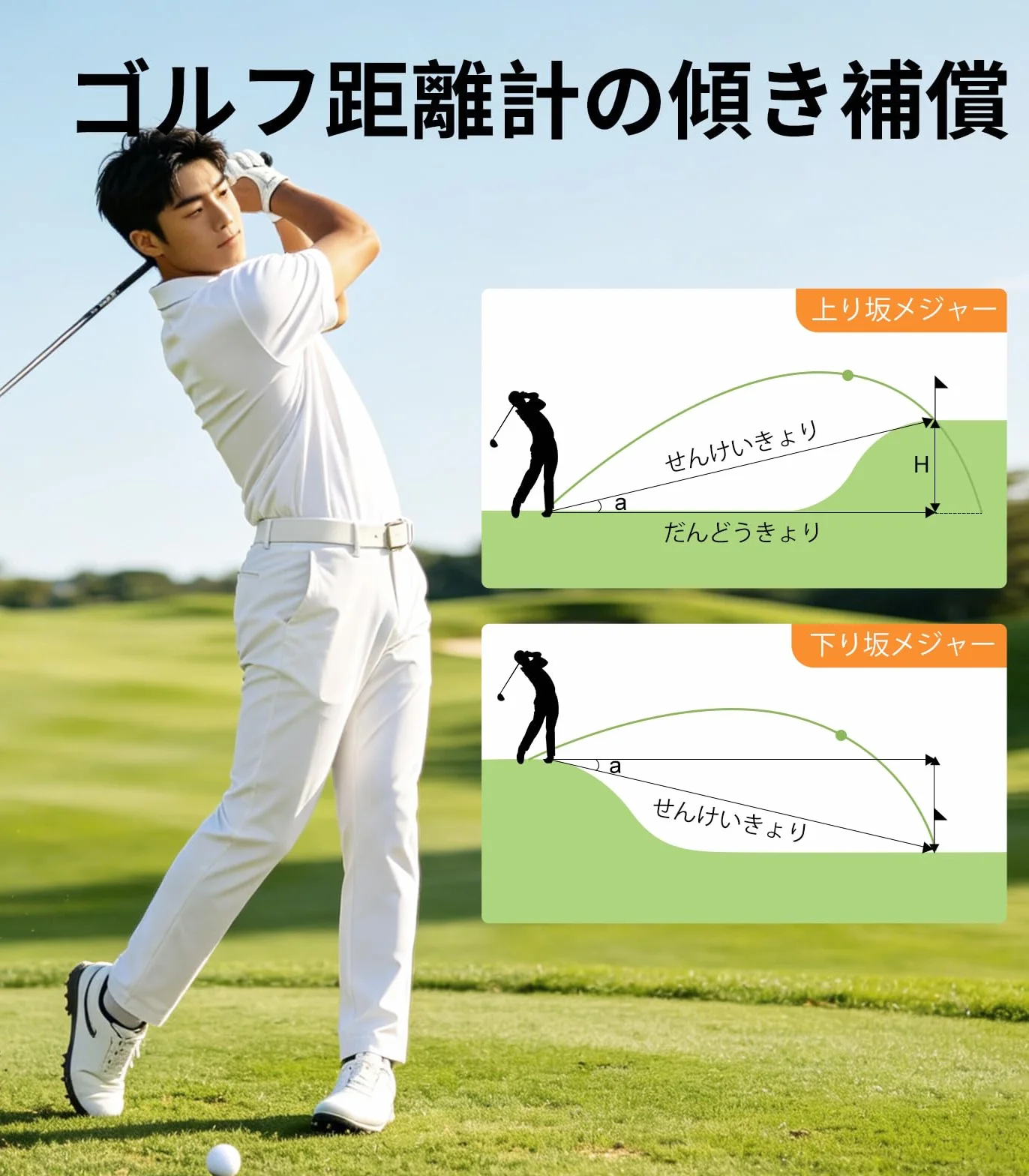 Télémètre Laser de Golf REVASRI avec Fonction Slope 1200 Yards 6X Vibration Flag Lock Rechargeable