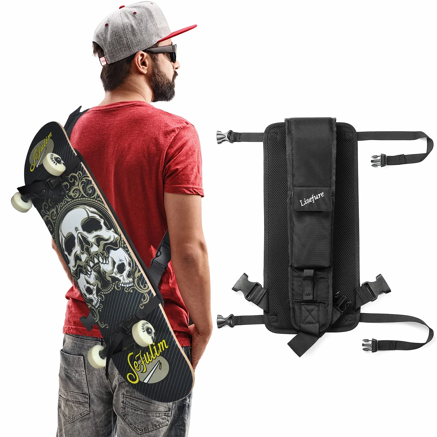 Sac de Transport pour Skateboard avec Sangles réglables