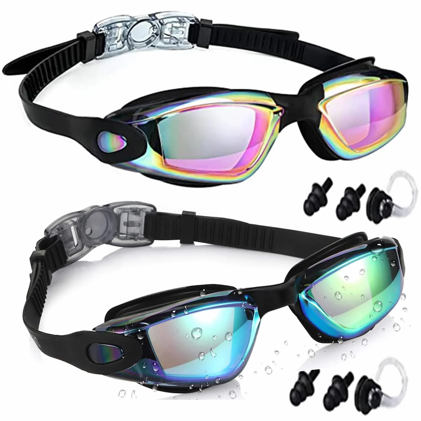 Lunettes de natation pour enfants 3-15 ans, verres pour sports nautiques