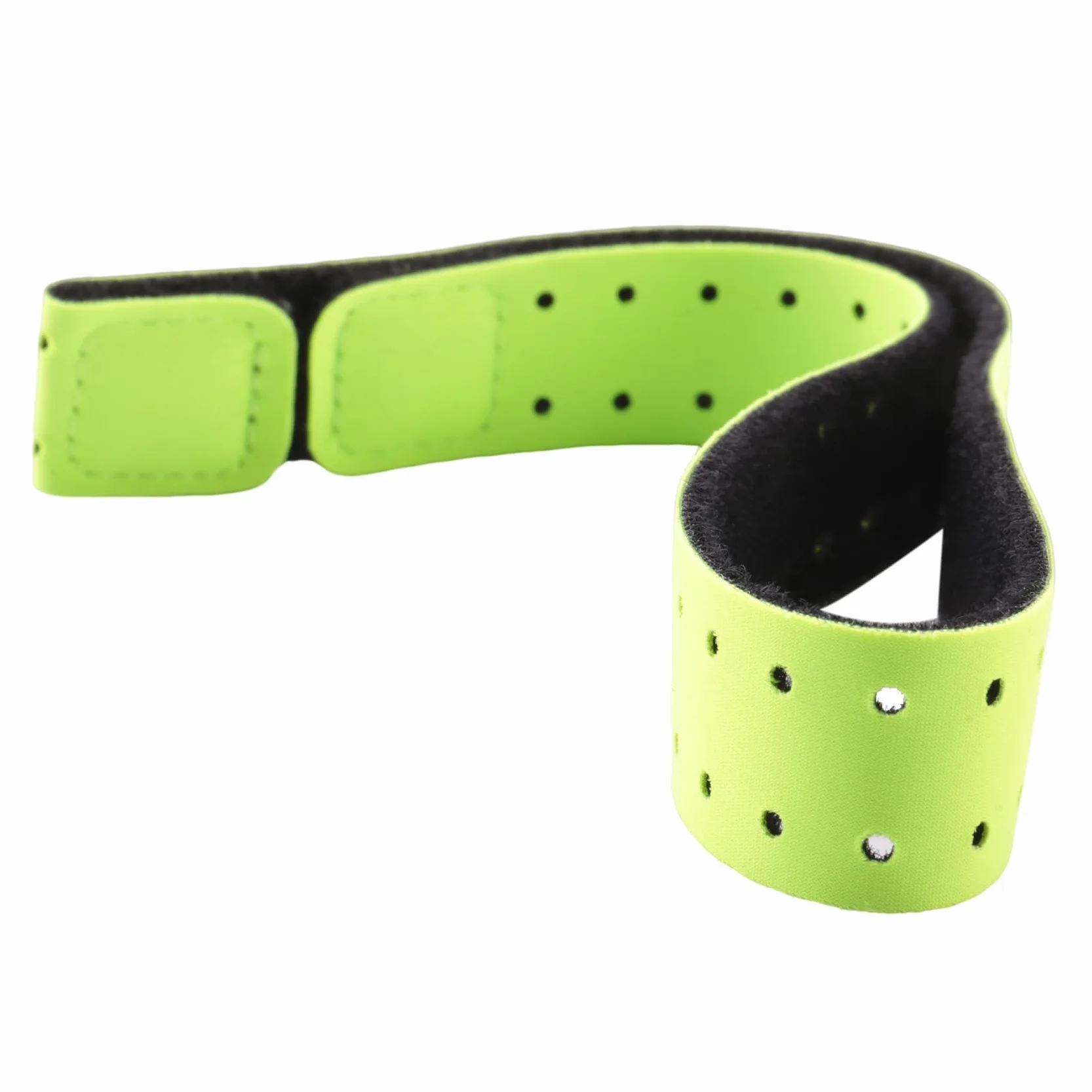 Brassard de Remplacement Réglable et Respirant Bande de Sangle Souple pour Moniteur de Fréquence Cardiaque - Noir + Vert