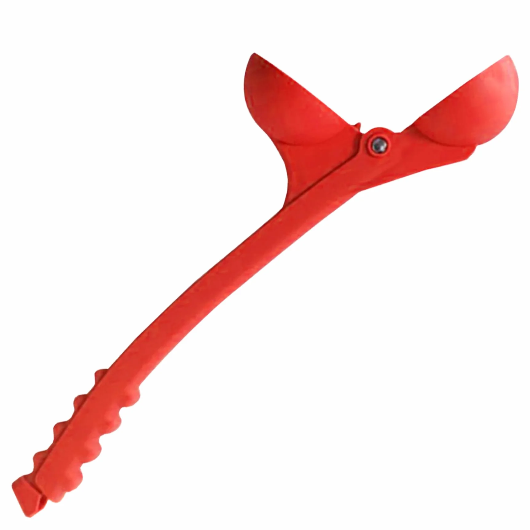 Lanceur de boules de neige portable en plastique rouge pour enfants et adultes