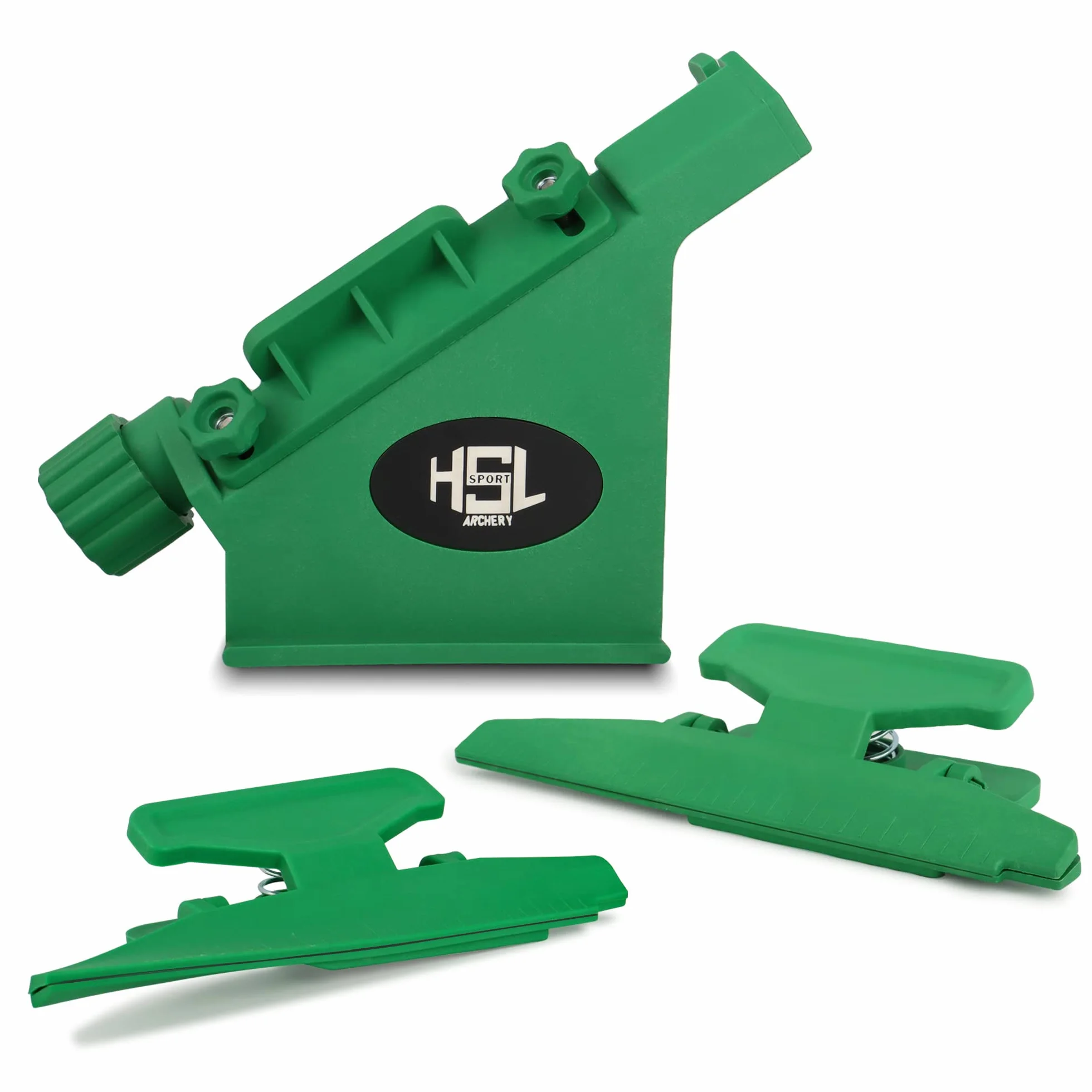 Archery Fletching Jig avec pinces hélicoïdales droites, outil d'autocollant pour flèches arc et arbalète
