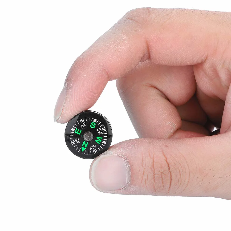 DEWIN Boussole de Poche 20mm Mini Remplie d'Huile pour Randonnée Camping