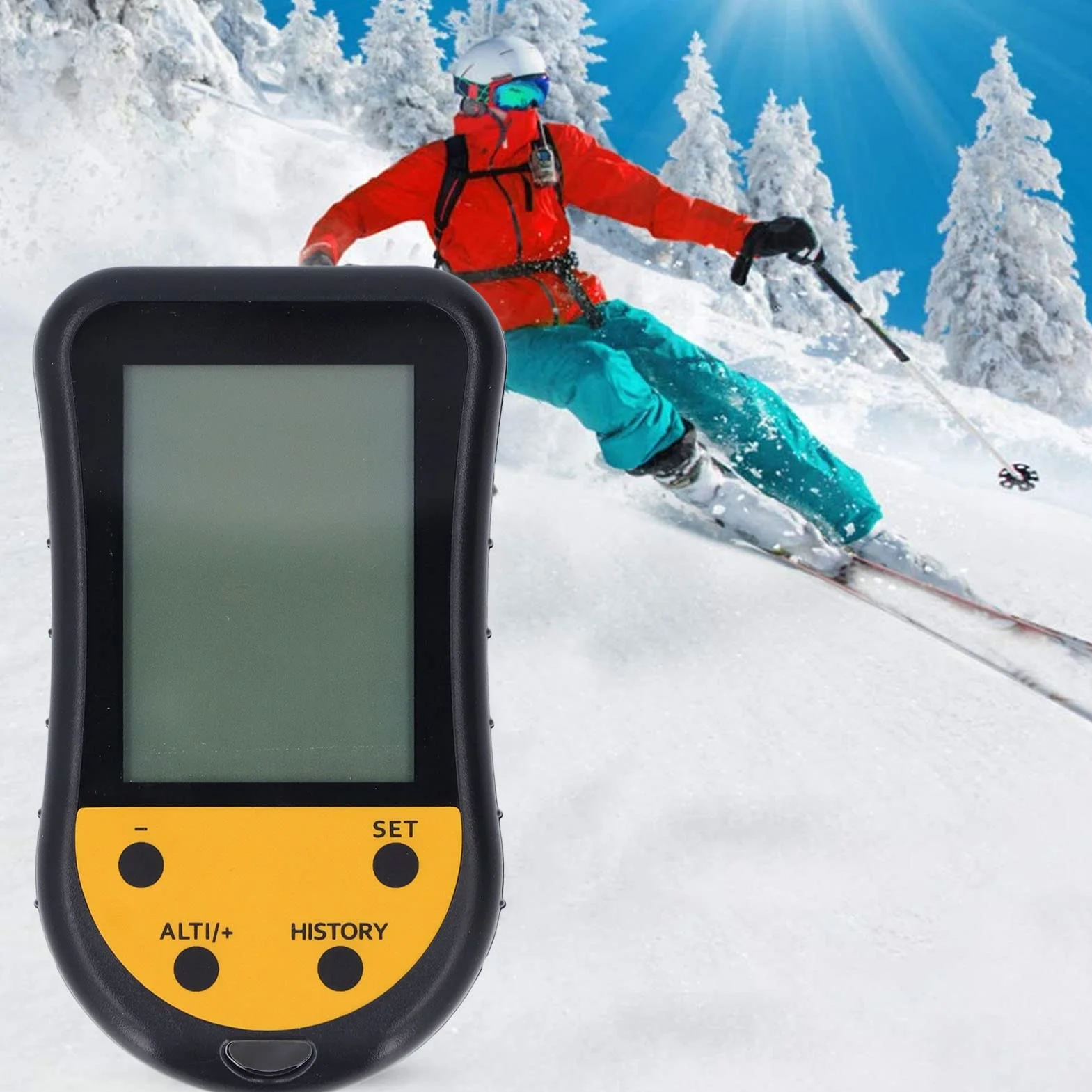 Altimètre Numérique Multifonction avec écran LCD rétroéclairé, Boussole, Baromètre, Thermomètre pour Randonnée Escalade Camping
