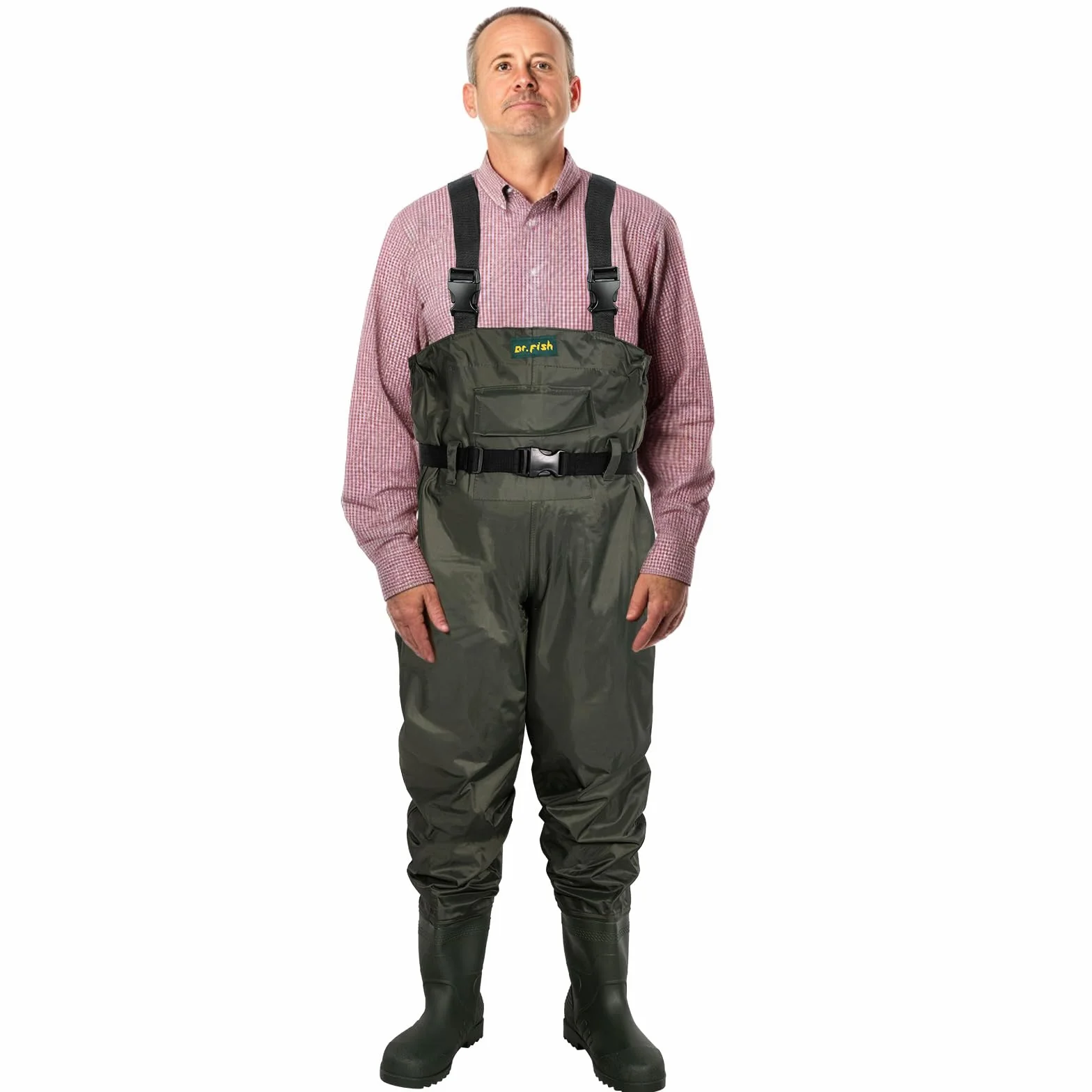 Dr.Fish Cuissarde Imperméable pour Hommes Femmes Pêche Chasse avec Poche Respirant