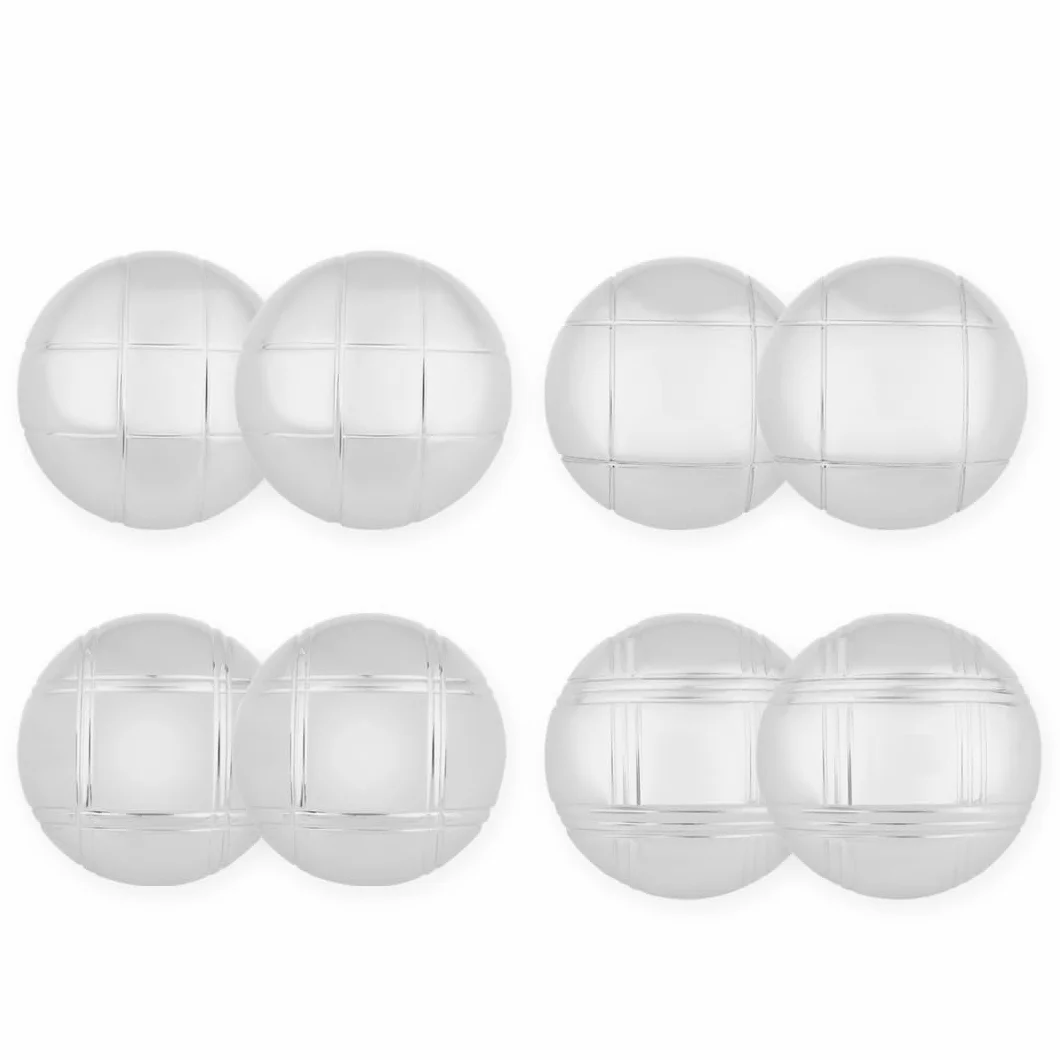 Engelhart Boules de Pétanque 8 Boules 74 mm 720 g Métal avec Sacoche et Accessoires