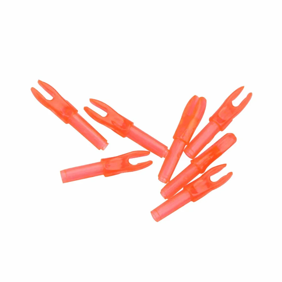 Encoches de flèche tir à l'arc remplaçables 50 pièces Plastique ID 4.2mm