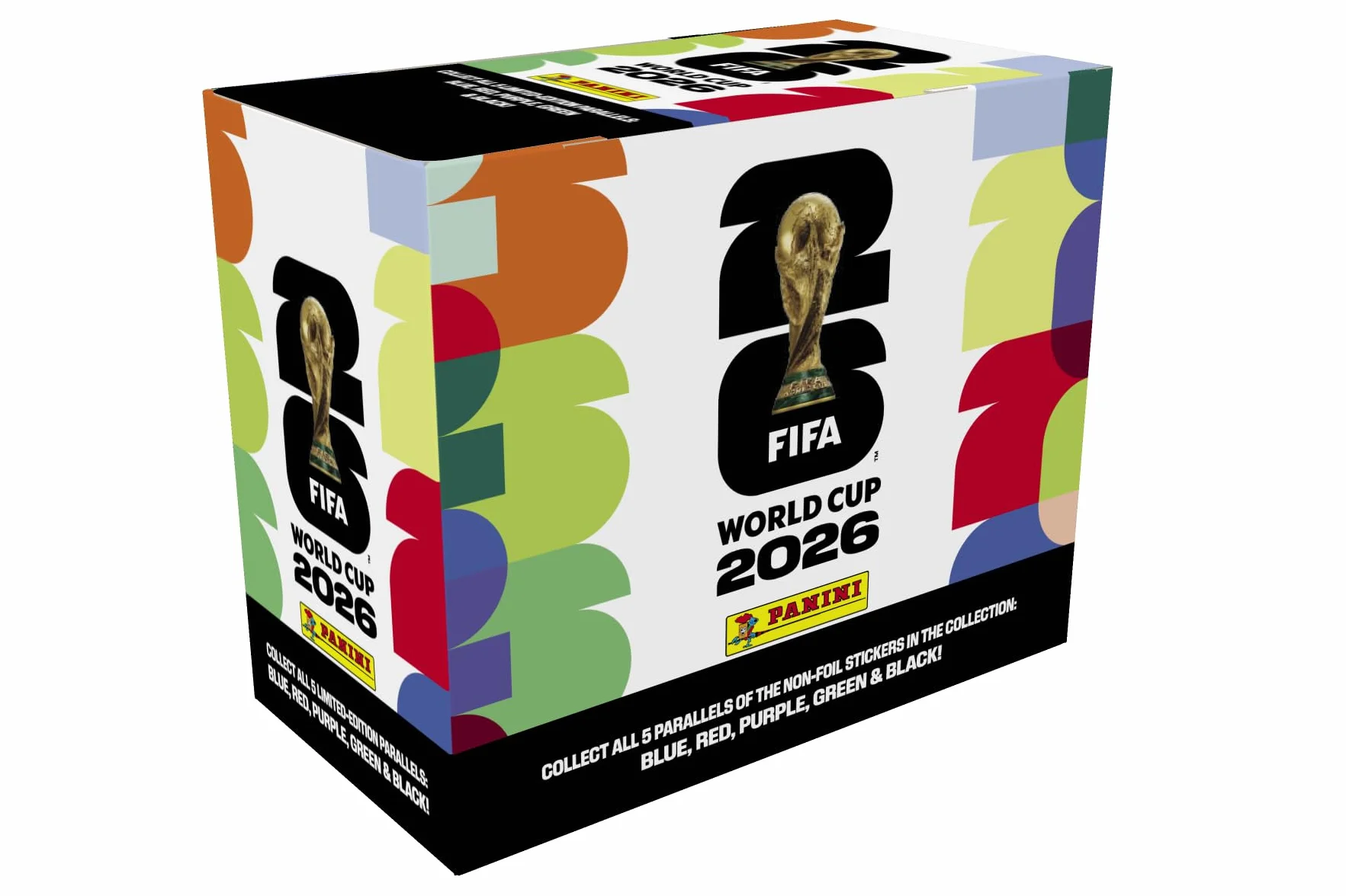 Panini Boîte d'autocollants Coupe du Monde FIFA 2026 - 25 packs - Collection officielle