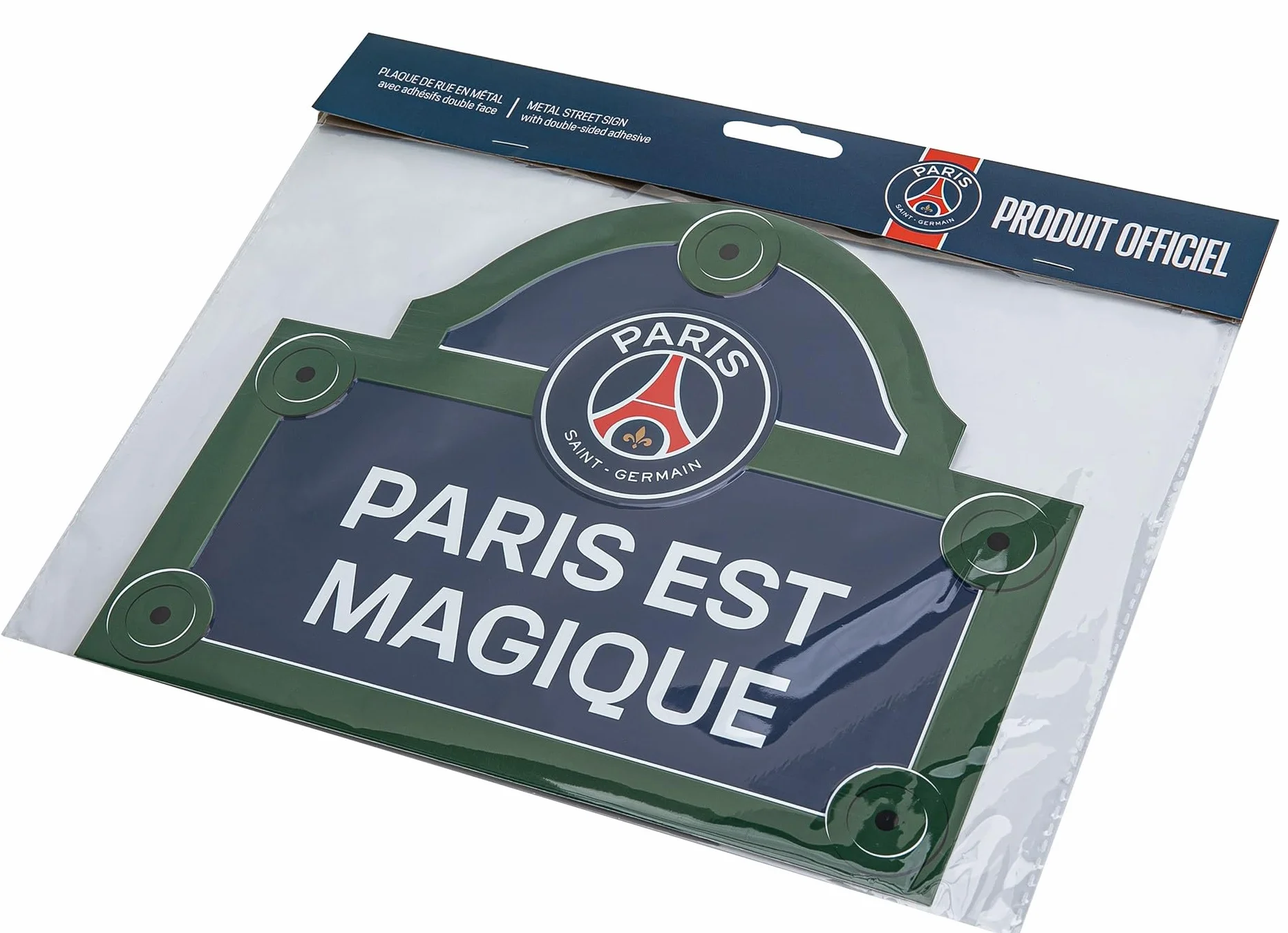 Plaque de Rue Métal PSG Collection Officielle PARIS SAINT GERMAIN