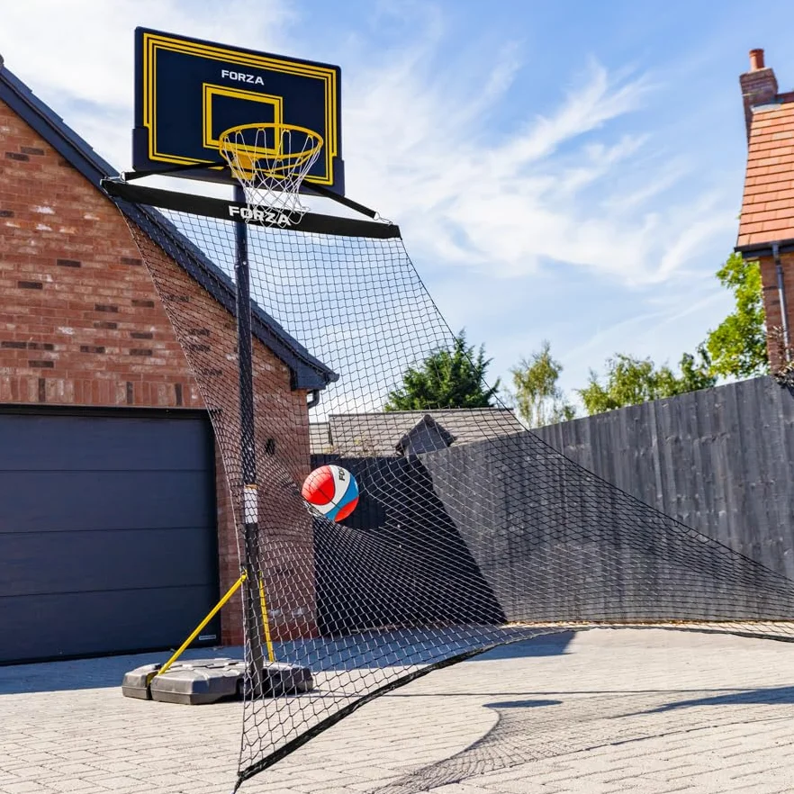 FORZA Filet de Retour de Basketball Solo Portable pour Entraînement de Tir – Durable Résistant aux Intempéries avec Sac de Transport