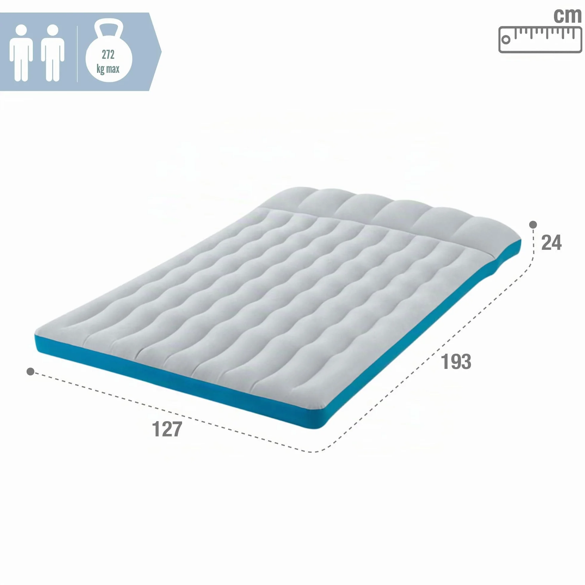 INTEX Matelas gonflable camping 2-pers. 193x127x24cm
