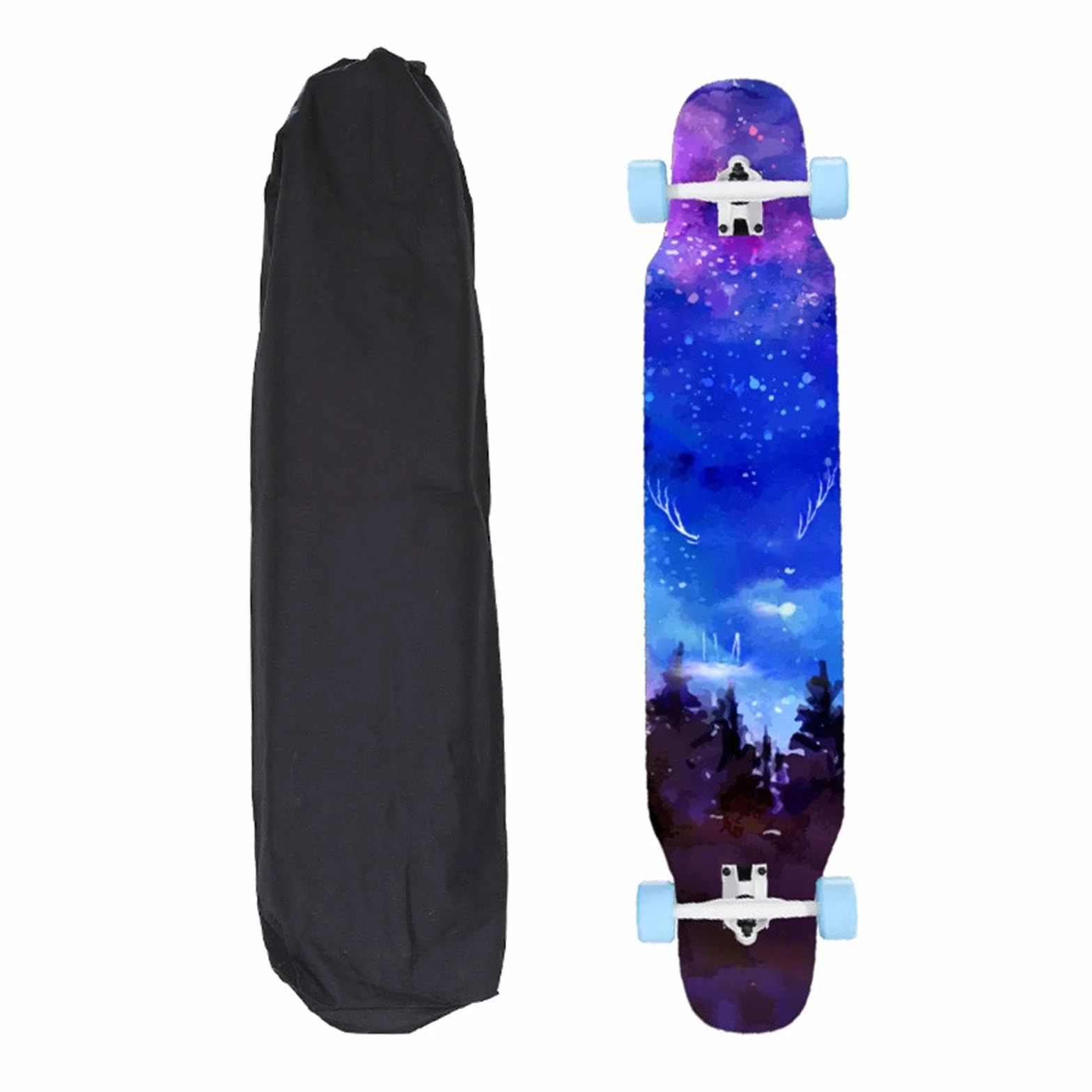 Sac à Dos de Planche à roulettes avec Cordon de Serrage, Sac de Voyage Pliable pour Longboard